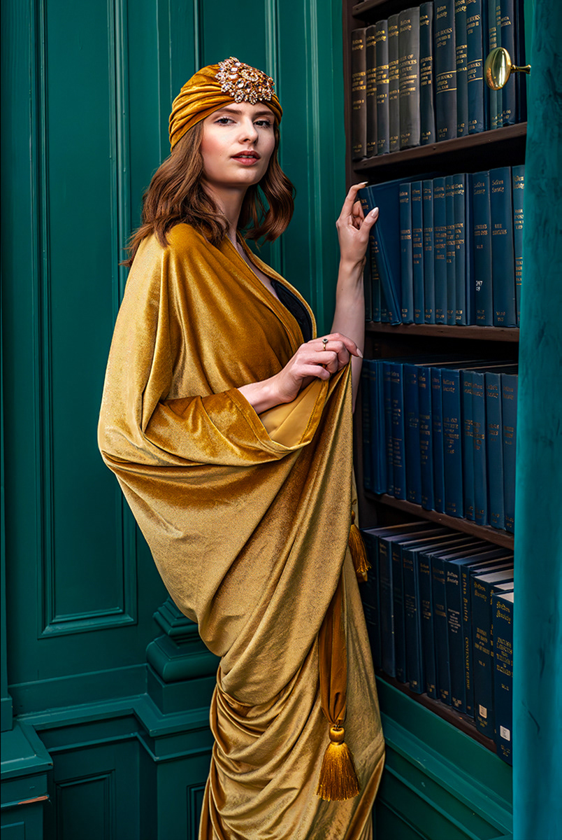Faye in the Library 