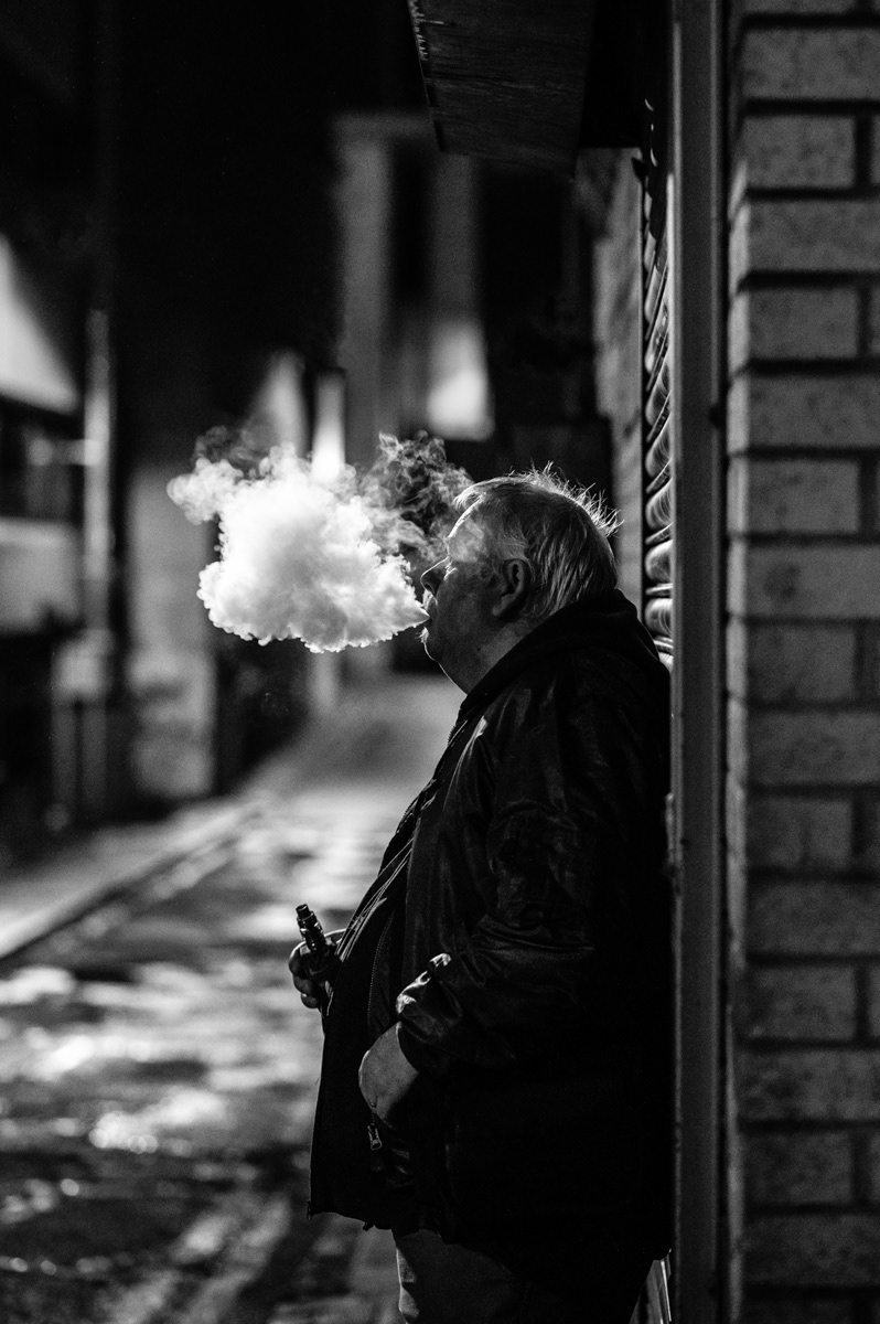 Having a puff