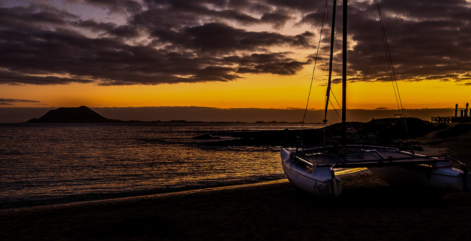 Sunrise over Isla de Lobos