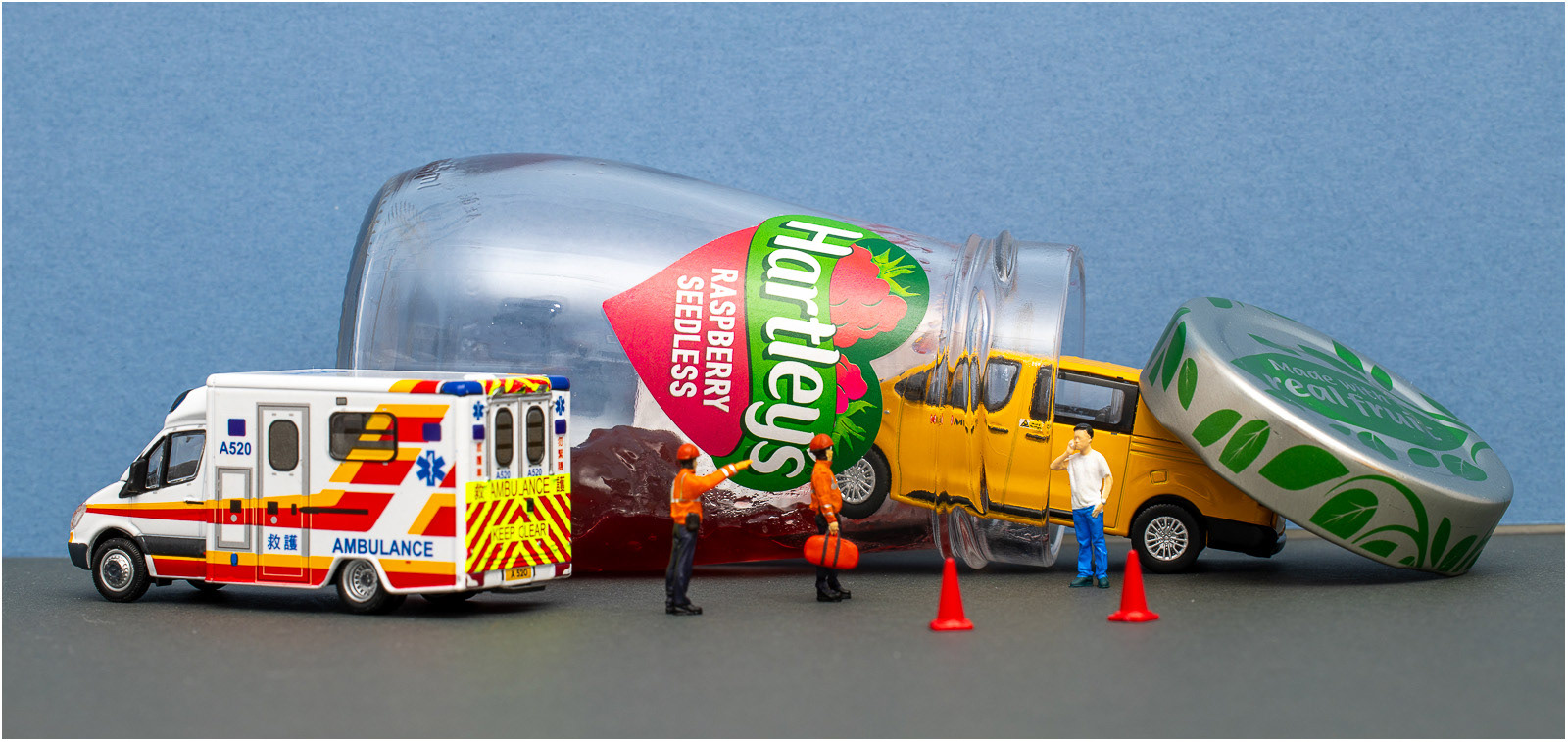 Running late, stuck in a jam