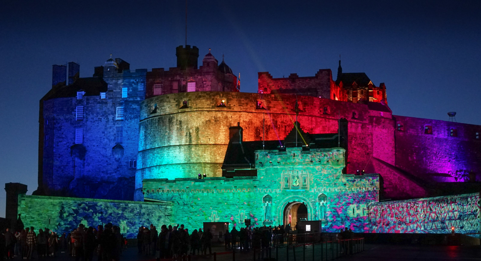 Edinburgh Castle Lights