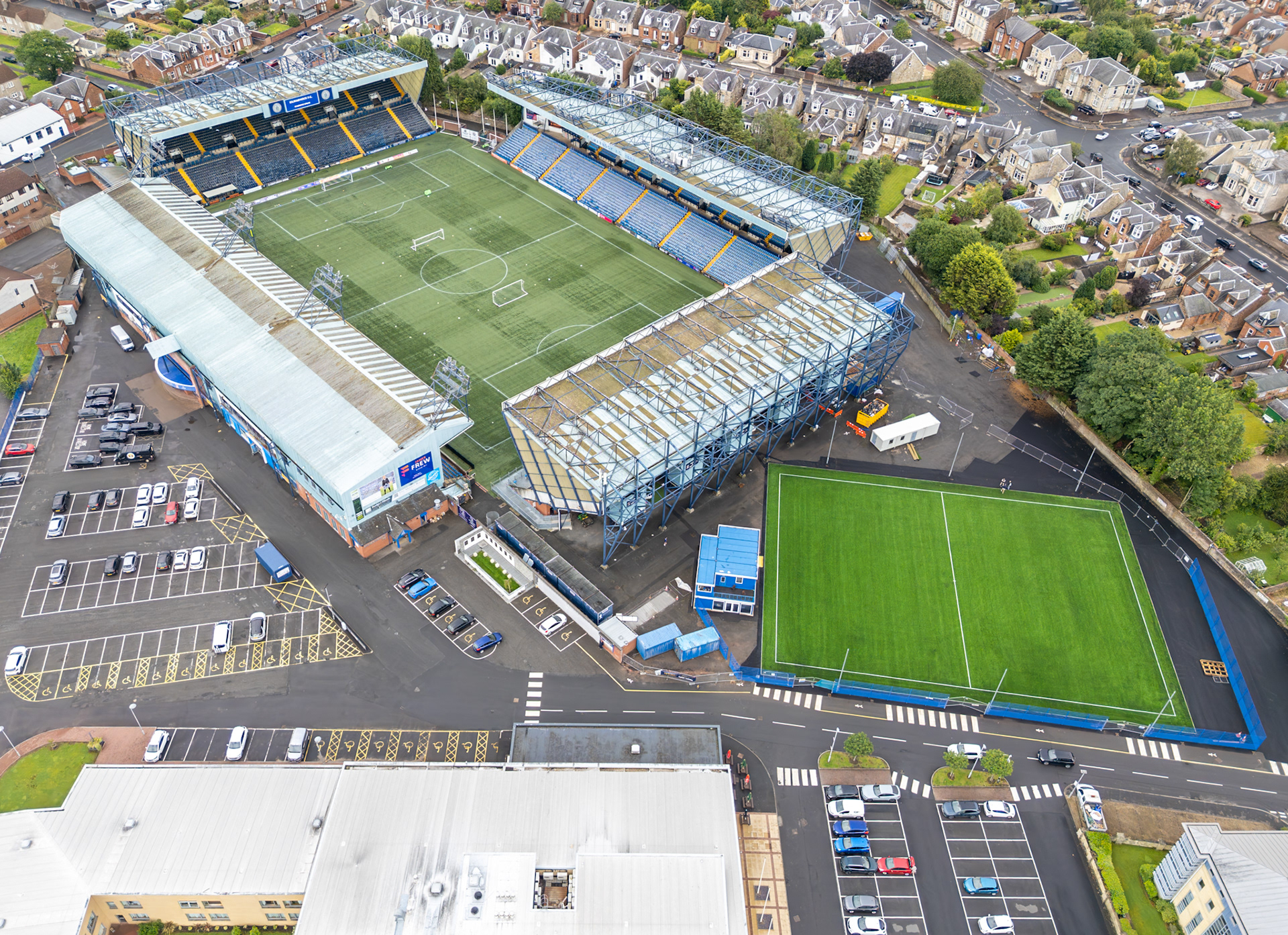 Rugby Park - Kilmarnock FC, before pitch redevelopment 