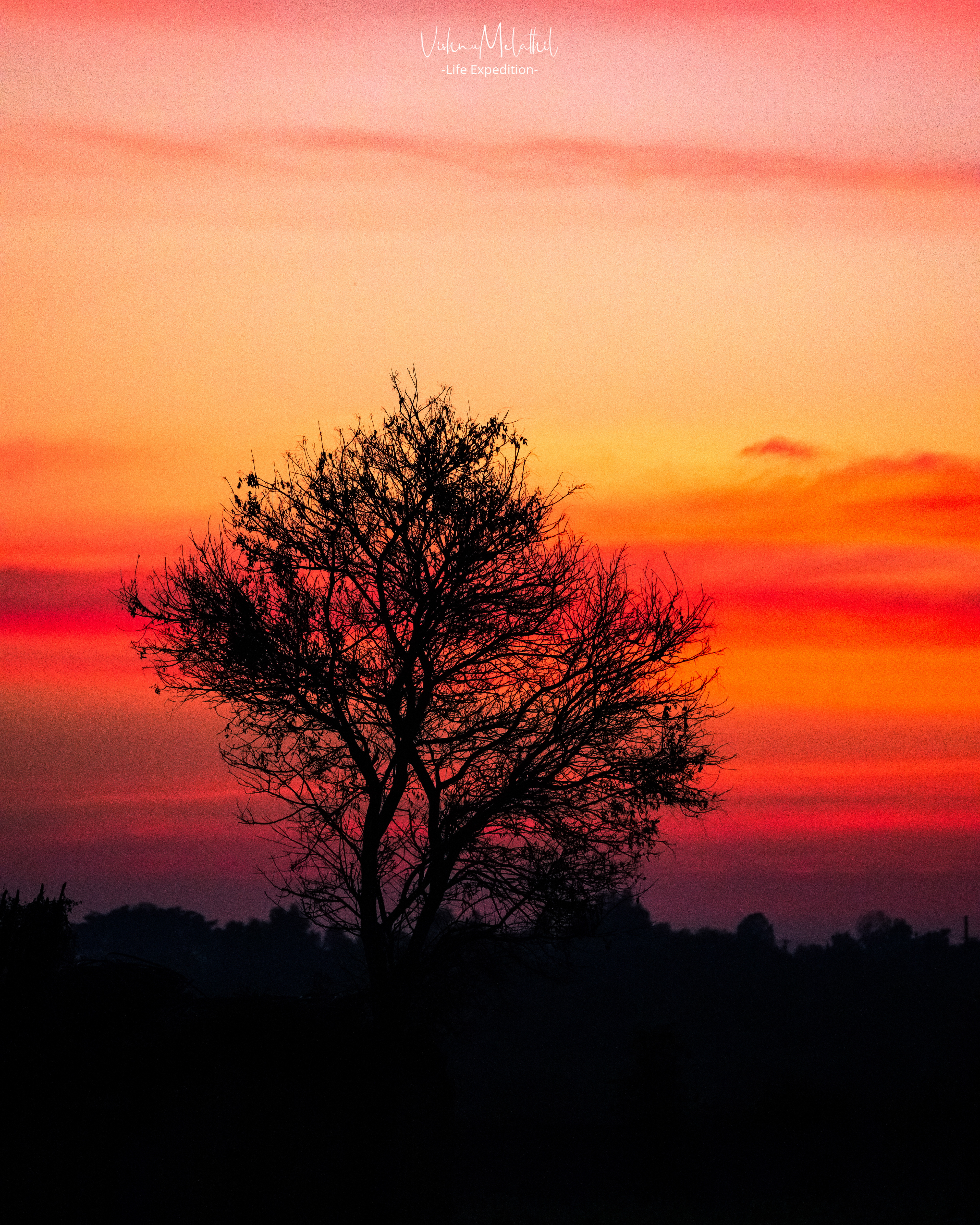Sunset Silhouette from Bangalore 
