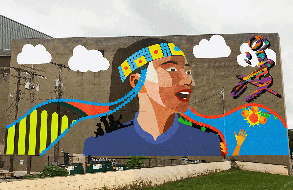 Kiddo Pan moving graffiti
