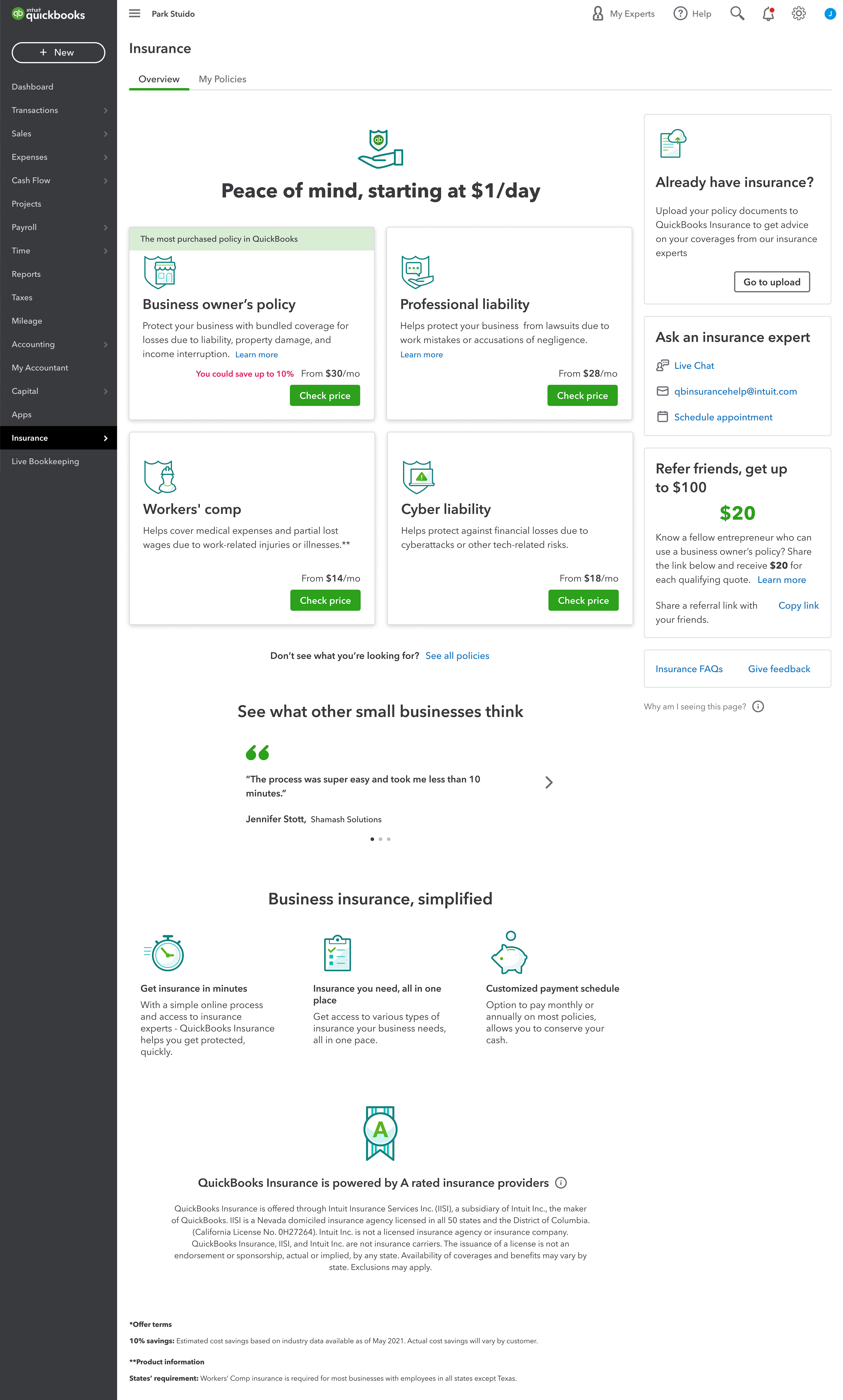 UI copy