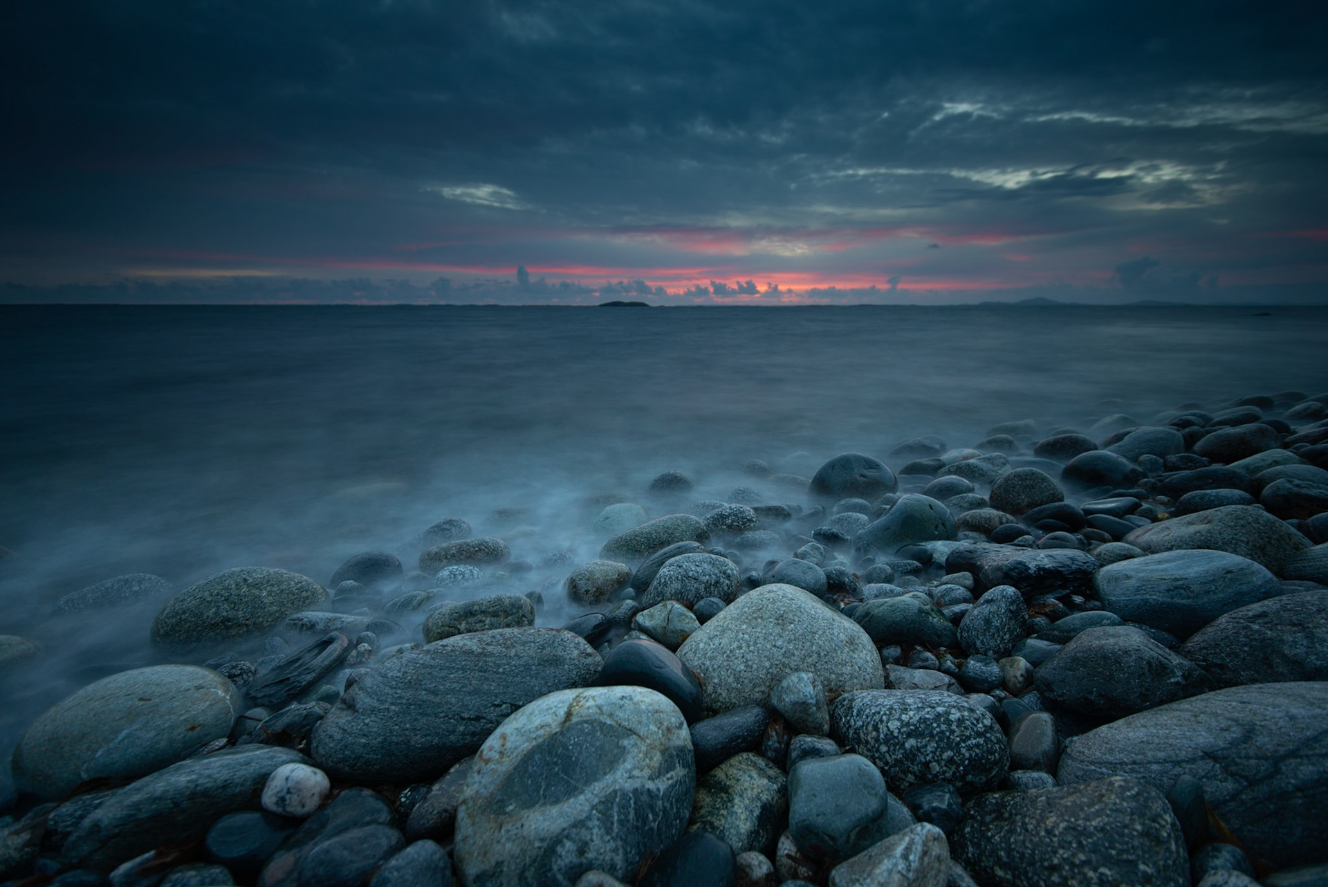 The last light of the evening.