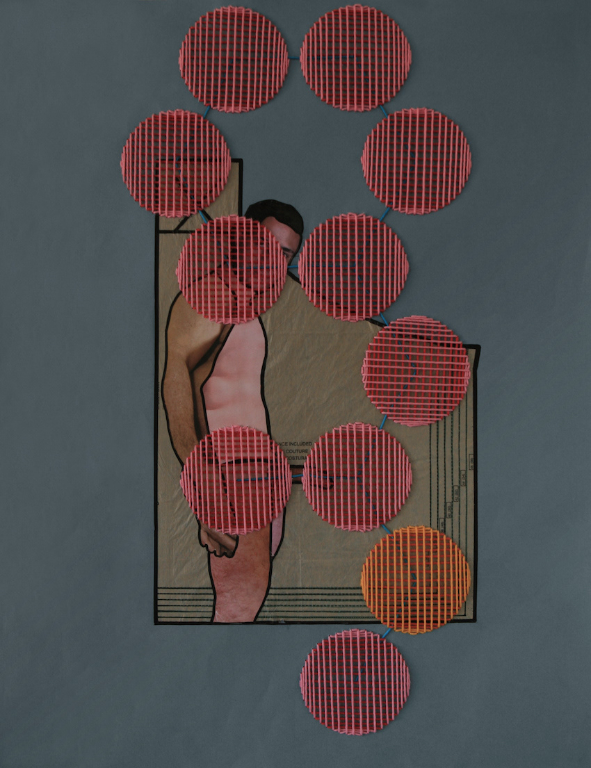 What's love got to do with it?   |   2020   |   Collage and embroidery on paper   |   50cm x 65cm