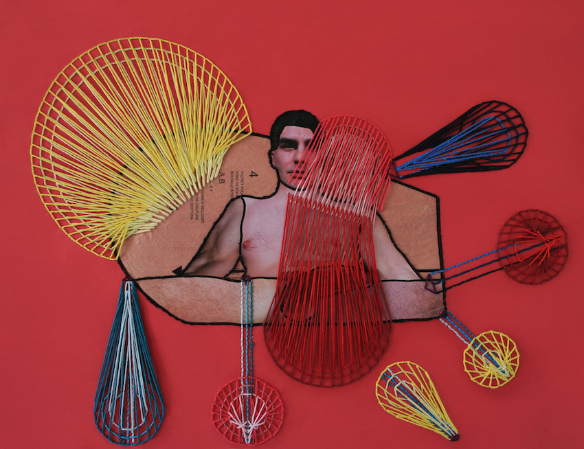 The Rhythm of the Night   |   2020   |   Collage and embroidery on paper   |   65cm x 50cm