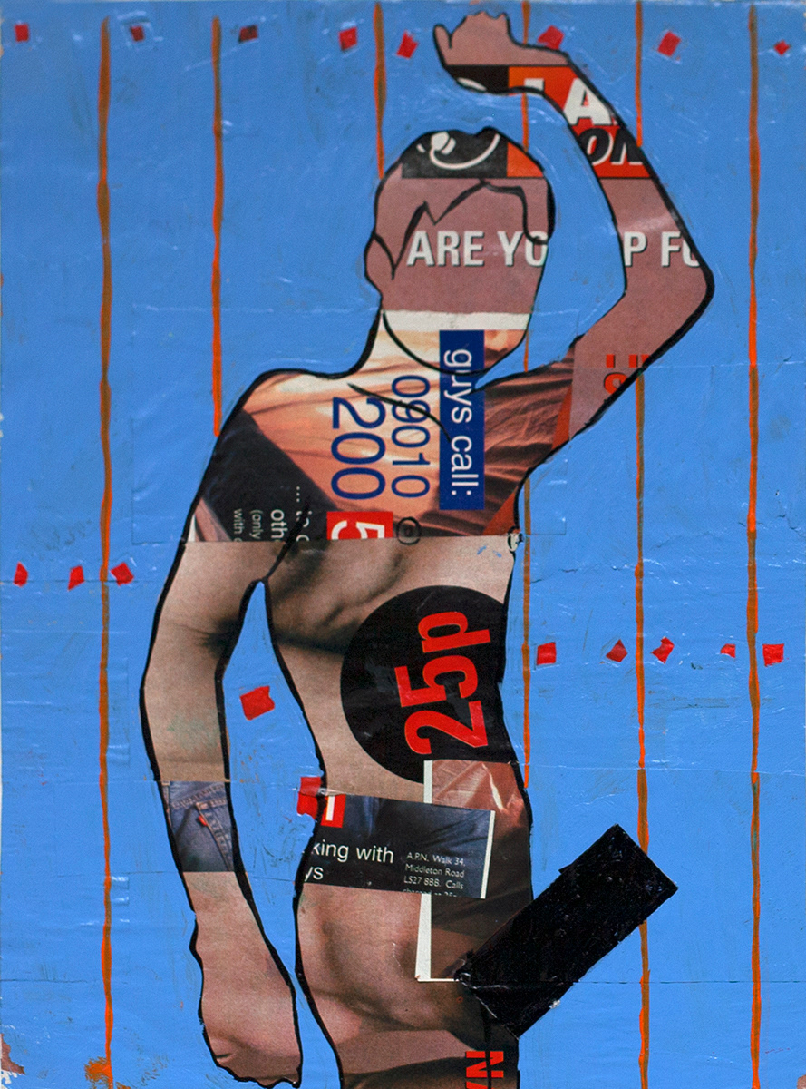 Andre | 2000 | Gloss paint and collage | 18cm x 26cm​​​​​​​