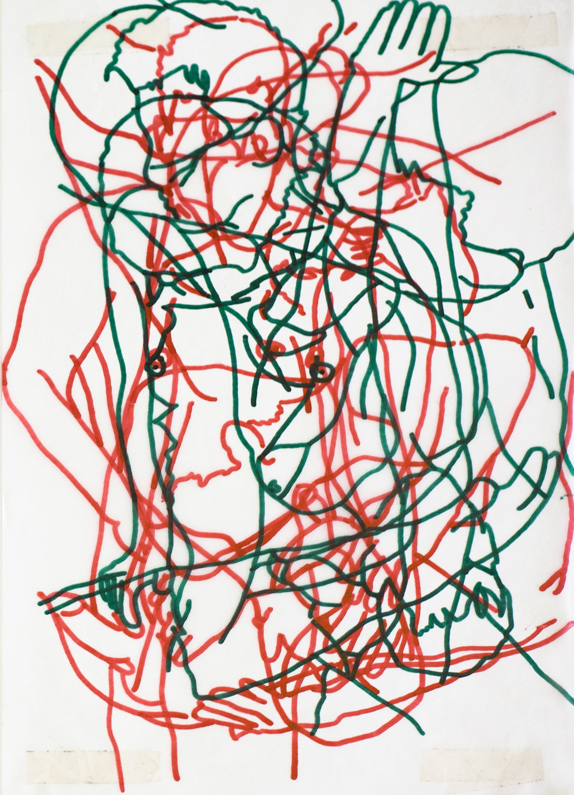 Disclose & Conceal #3 | 2002 | Ink on tracing paper | 21cm x 29.7cm