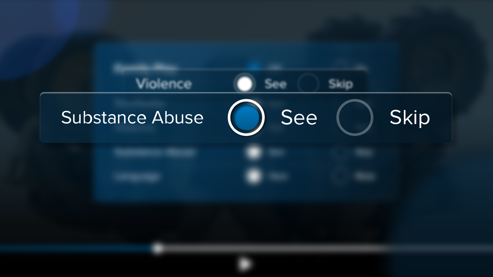Animated elements magnify and details the used of the feature.