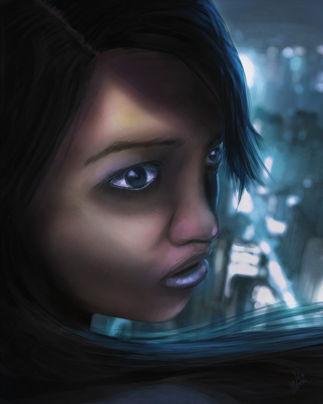 No Turning Back. Painted in Photoshop.