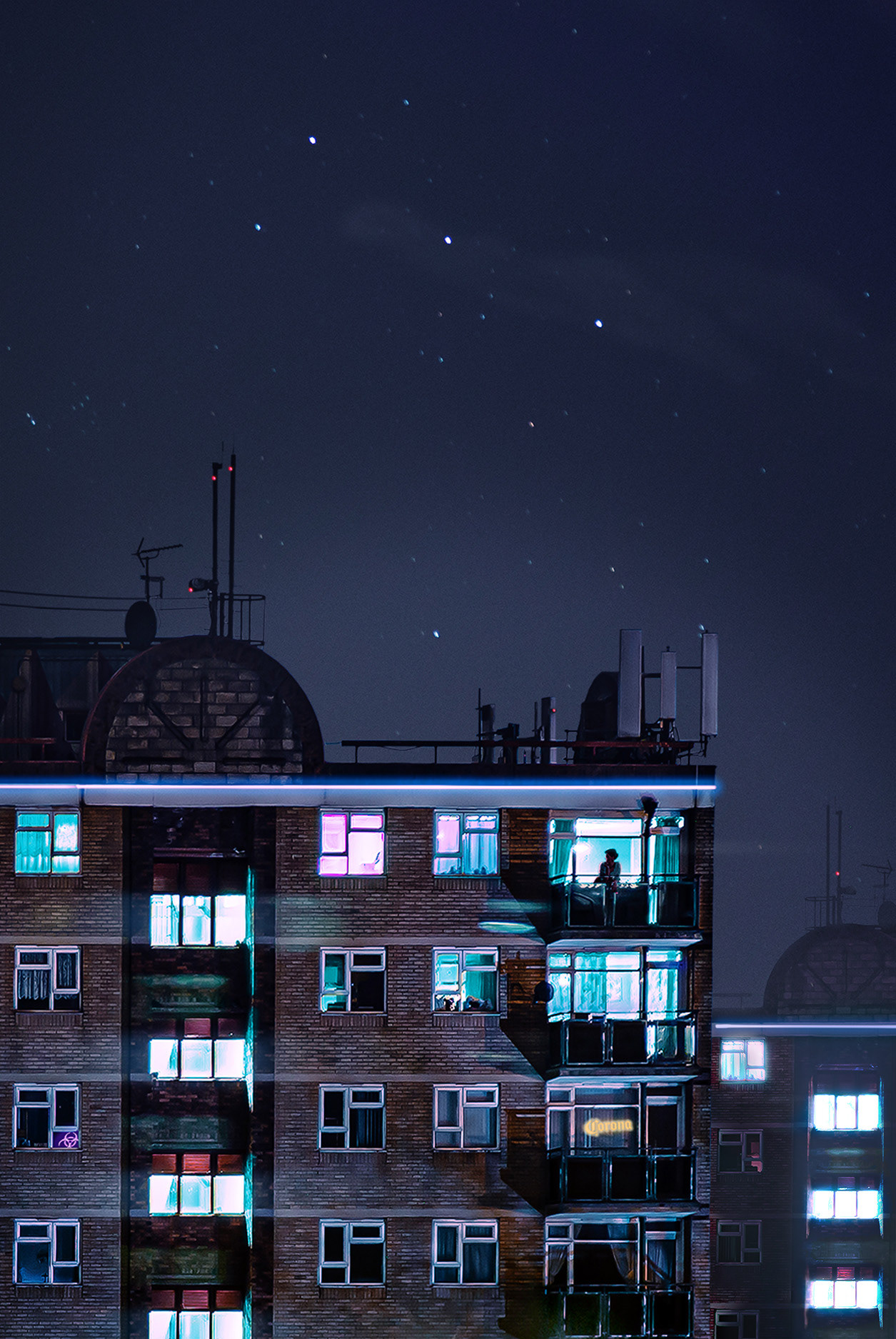 Quarantine. Mix of my photography and photobashed elements. Created in Photoshop.