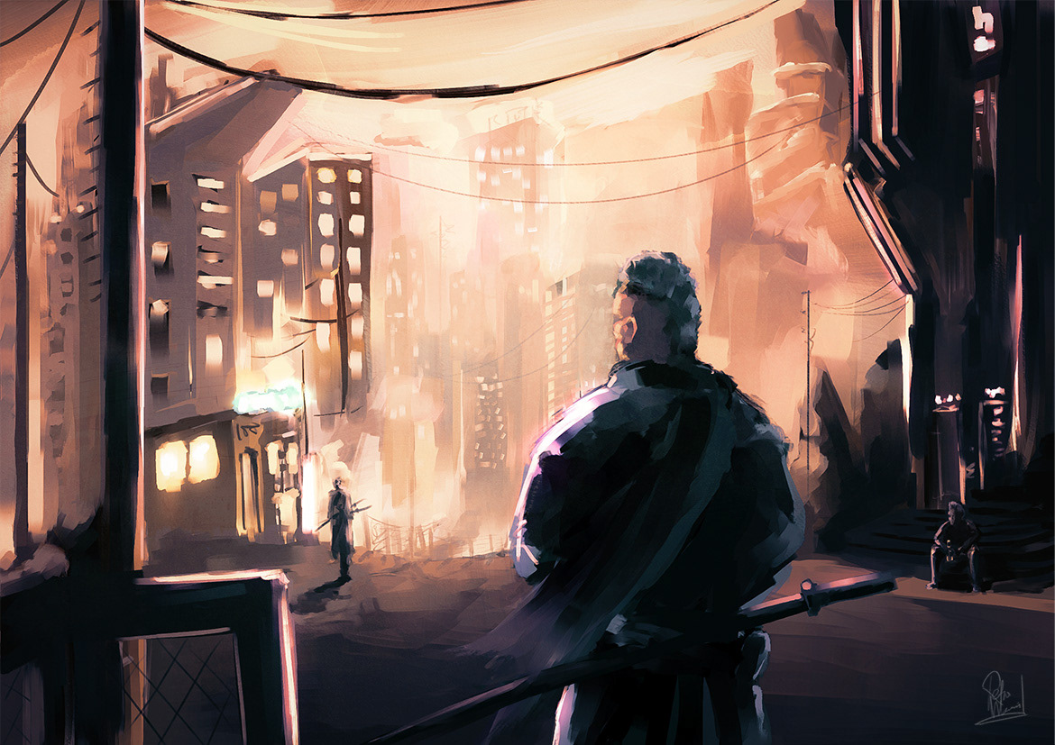 Showdown. Painted in Rebelle 4.