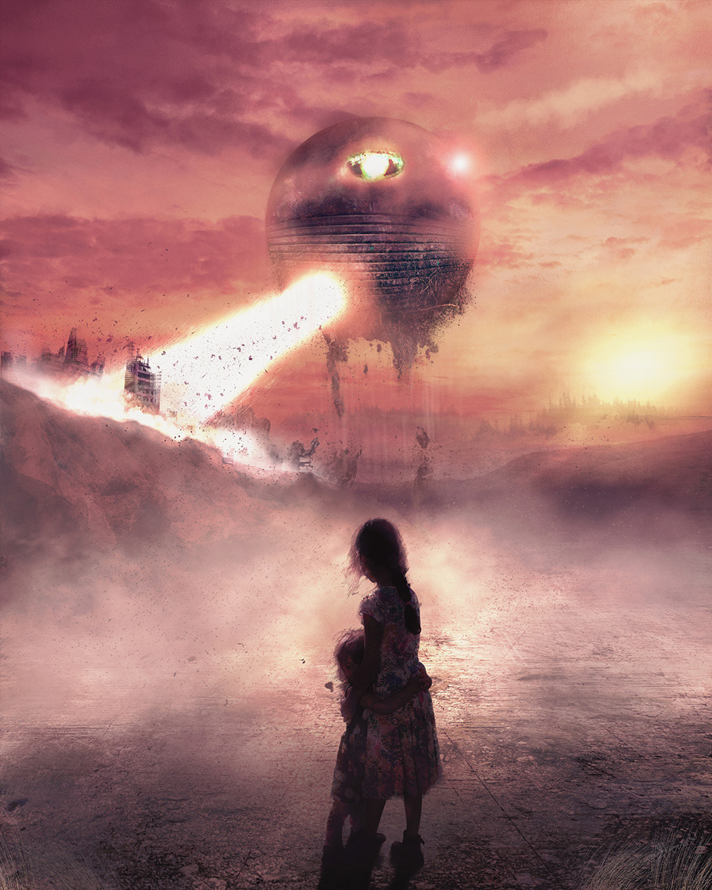 Children of Earth. Mix of my photography and photobashed elements. Created in Photoshop.