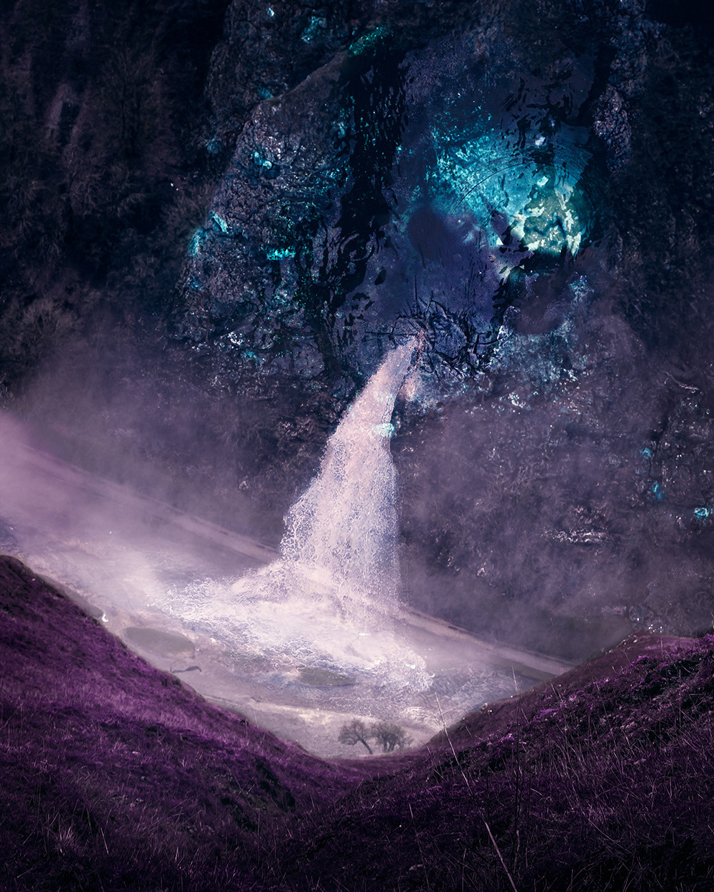 Children of Mother Nature. Mix of my photography and photobashed elements. Created in Photoshop.