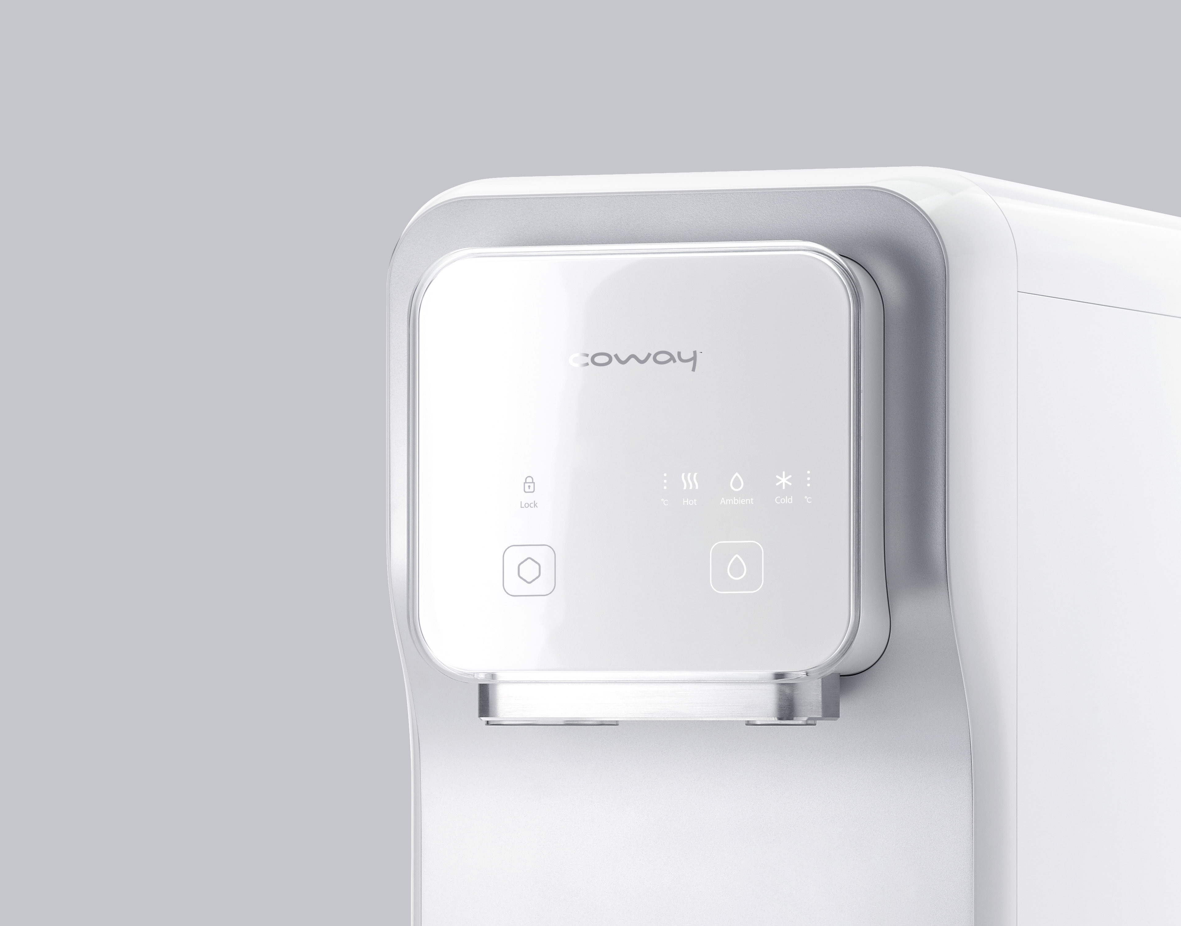 Coway ICE & WATER Mini, the water purifier designed by designer Kim Seungwoo of design studio VLND.