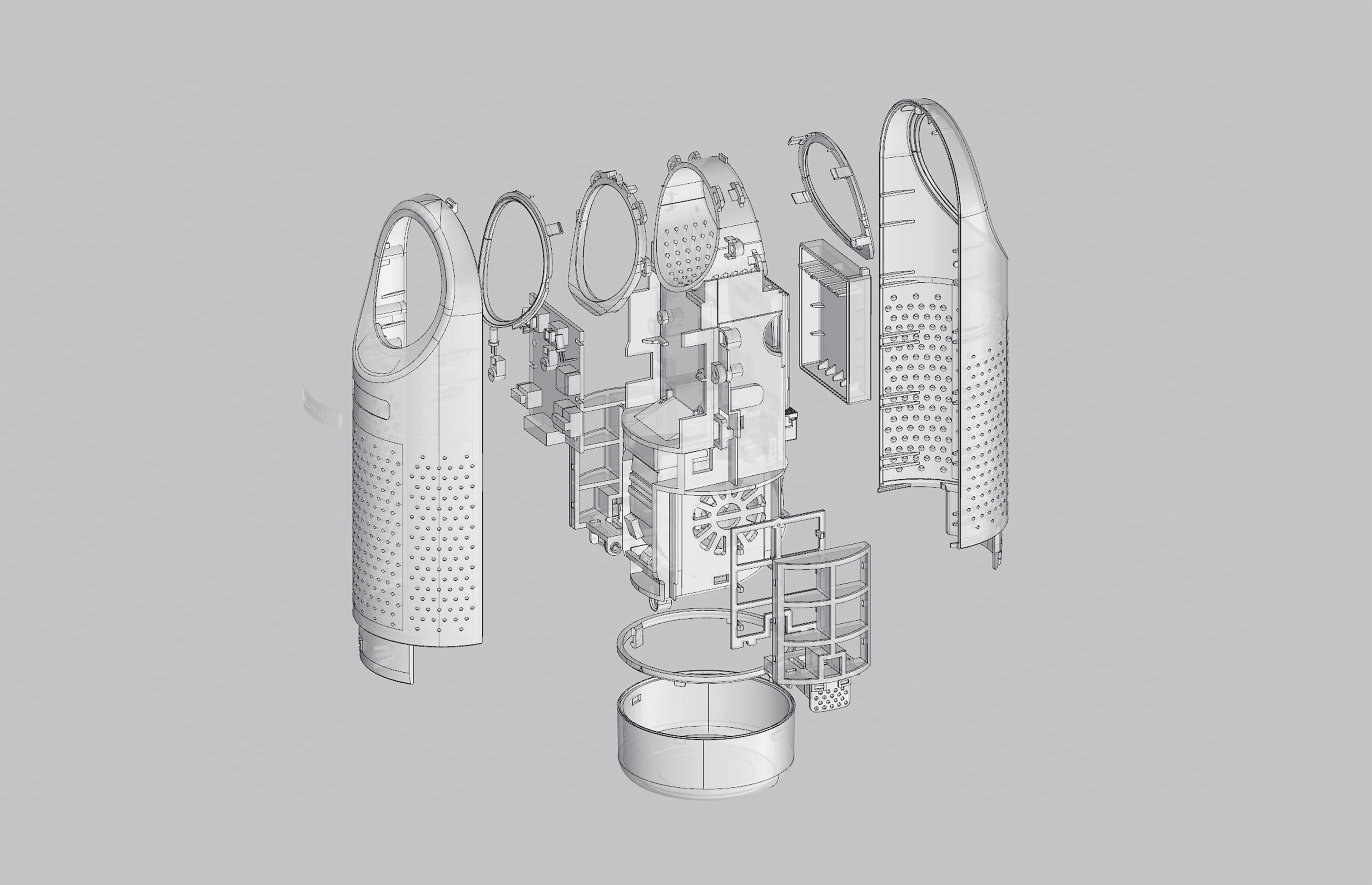 Coway HOLE, portable air purifier designed by designer Kim Seungwoo of design studio VLND.