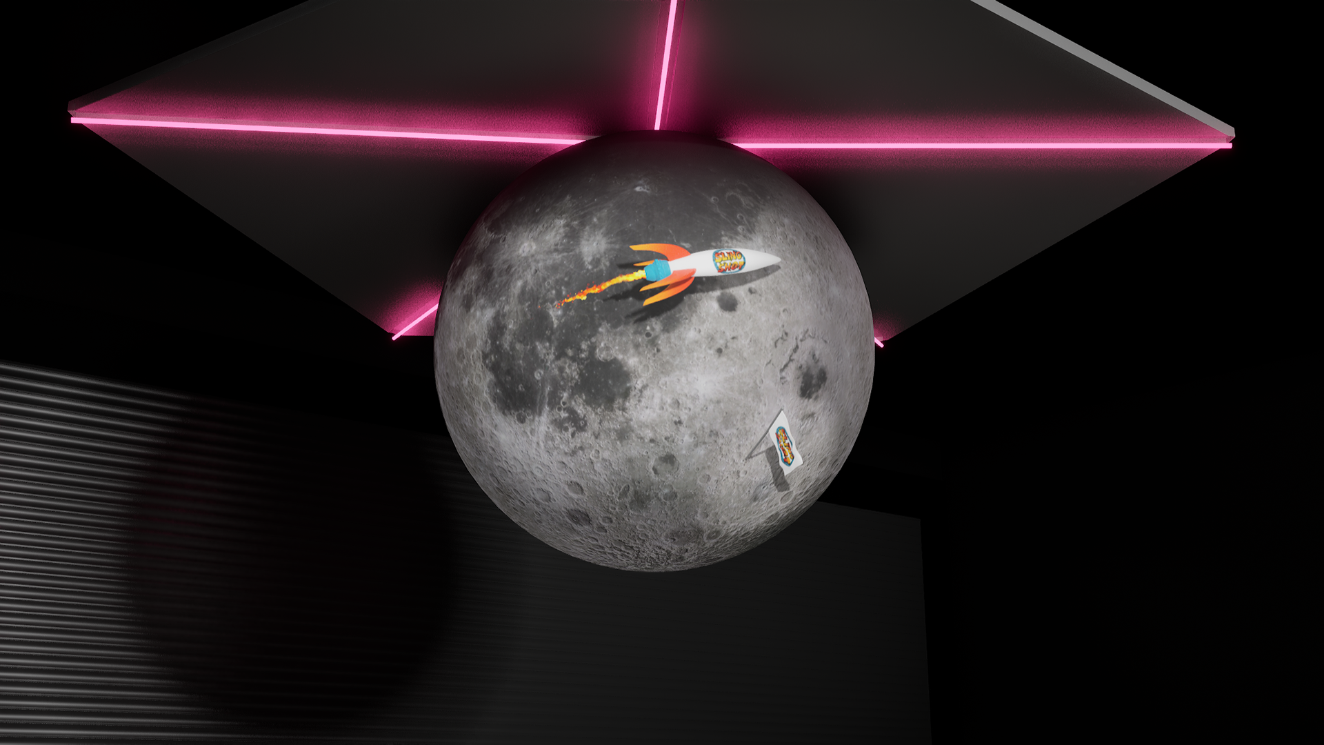 LED pre-visualization - Sphere for Slingshot Gold Coast