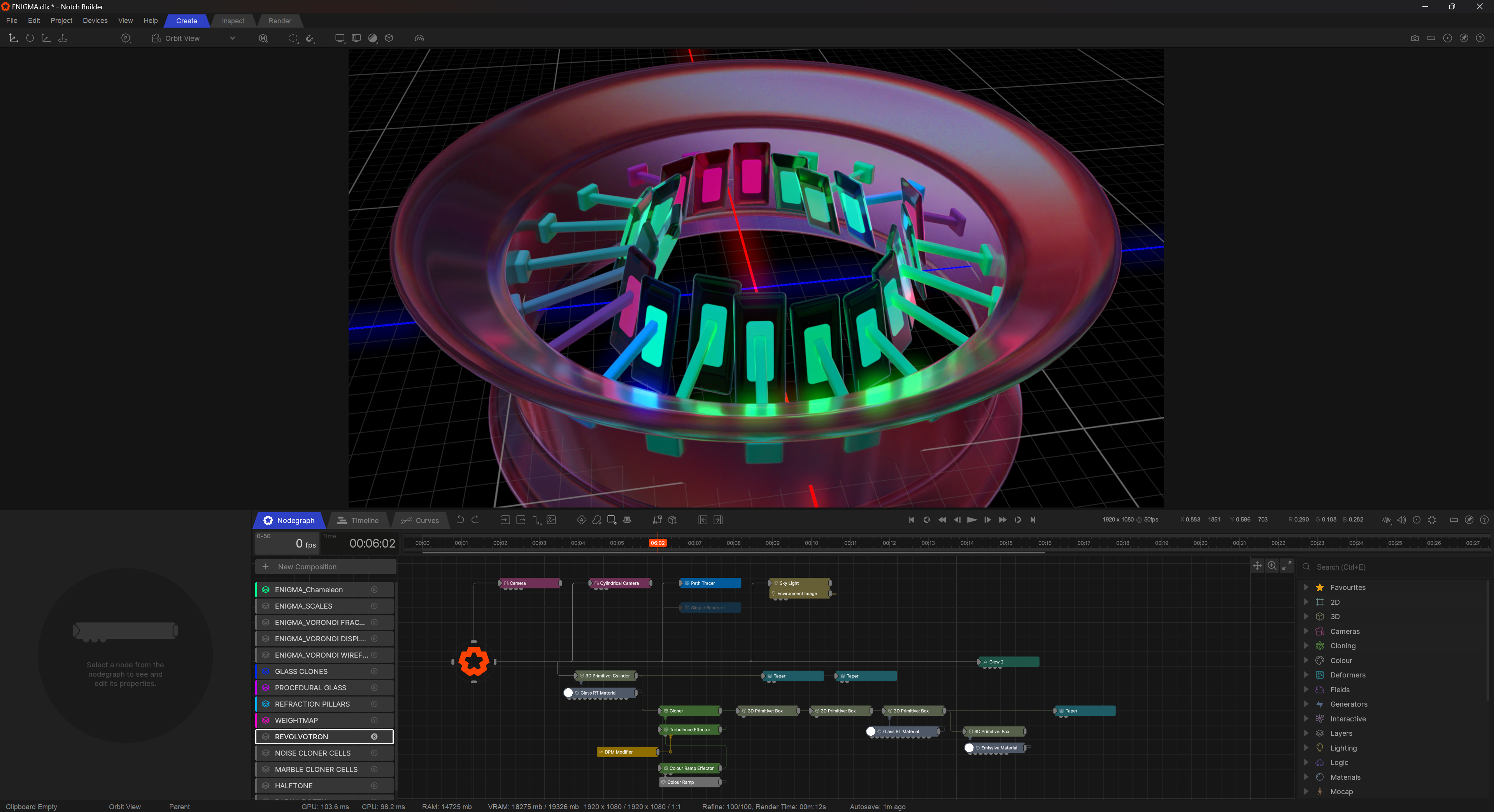 360 degree content creation in Notch