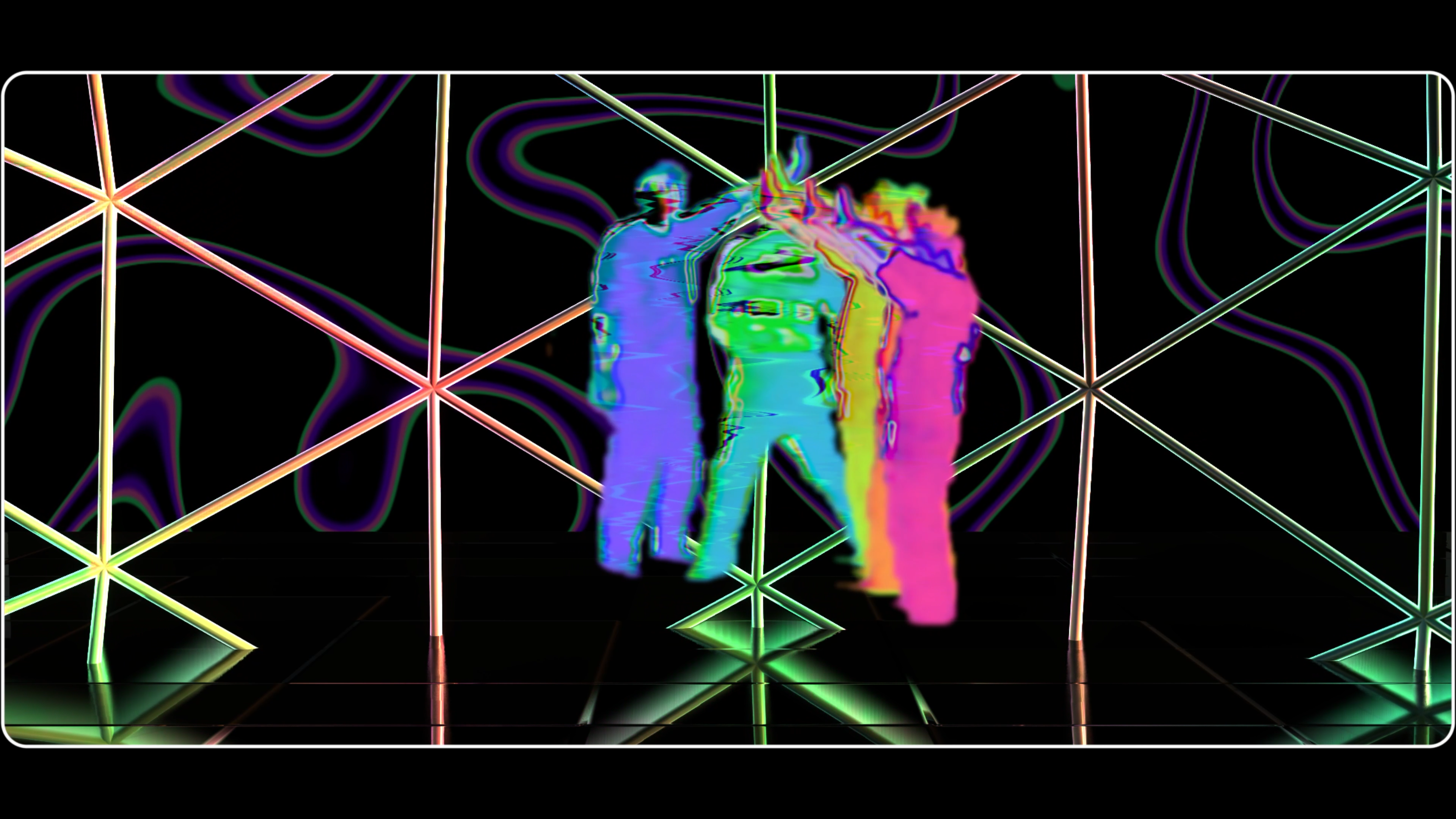 Interactive Installation - Audience movement drives real-time visuals using depth tracking