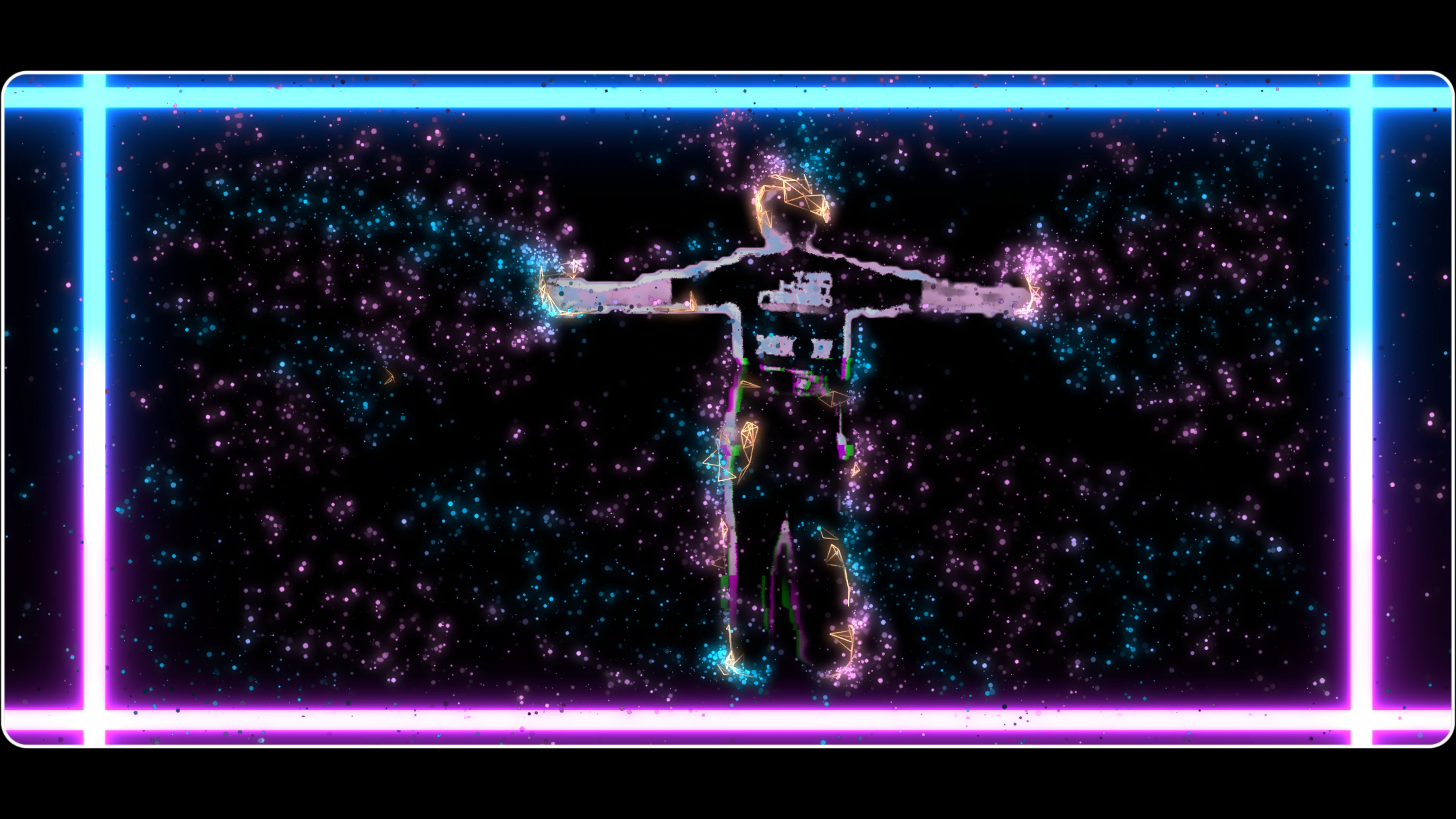 Interactive Installation - Audience movement drives real-time visuals using depth tracking