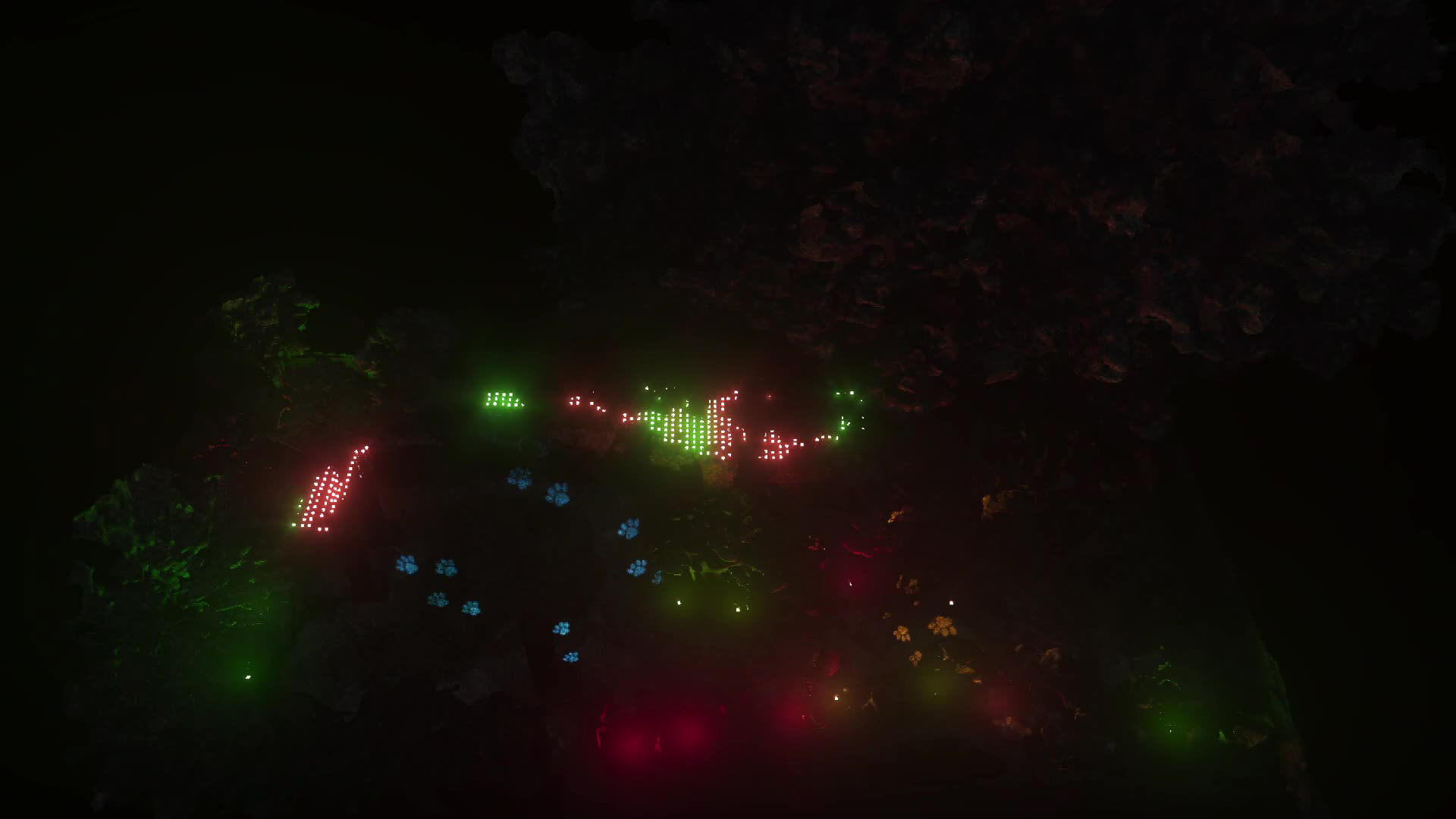 Immersive Garden Lighting and Sound design with DMX fixtures powered by touchdesigner with audio reactivity