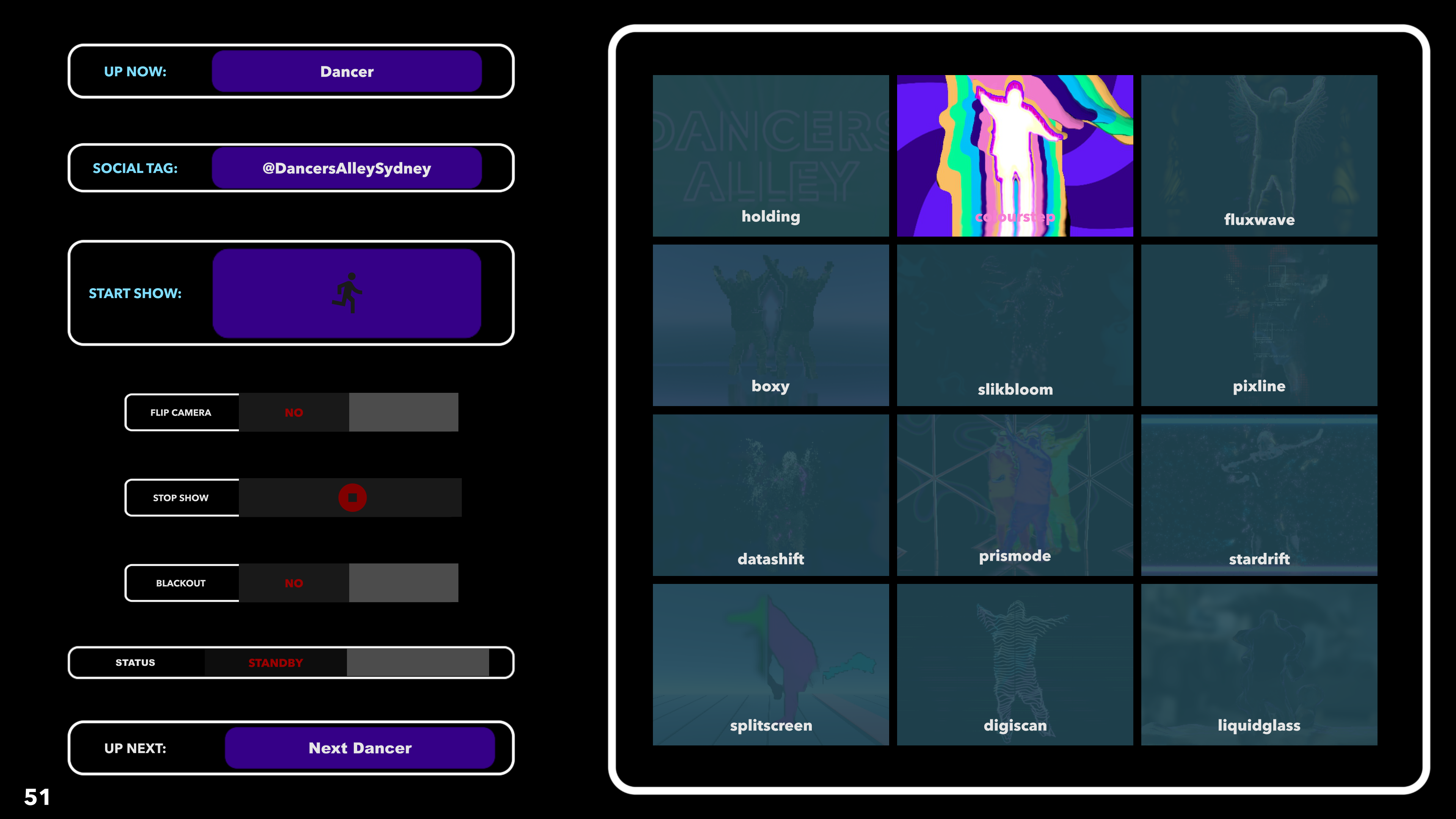Interactive Installation - Custom GUI for control of user experience