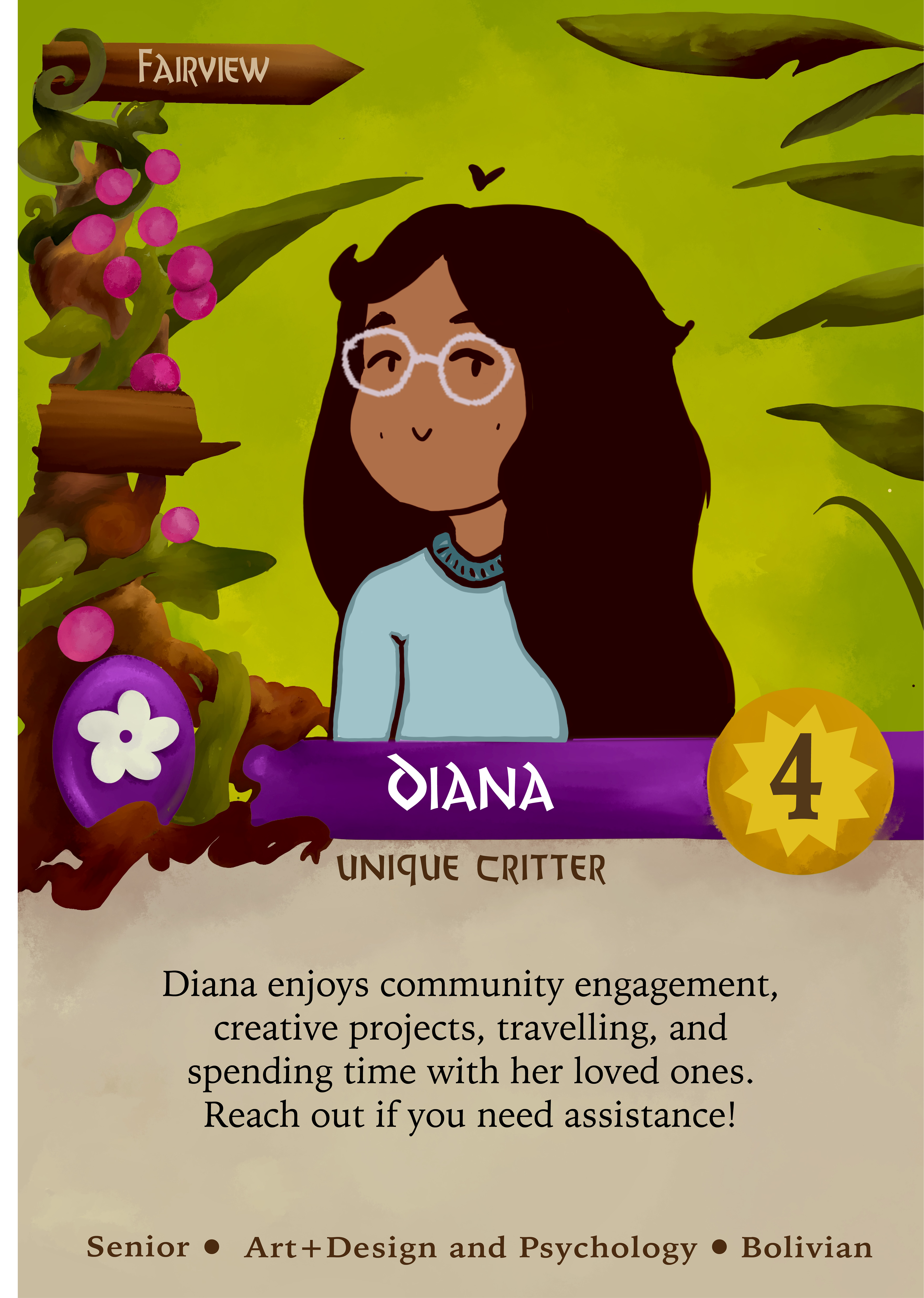 Personalized Everdell Critter Card