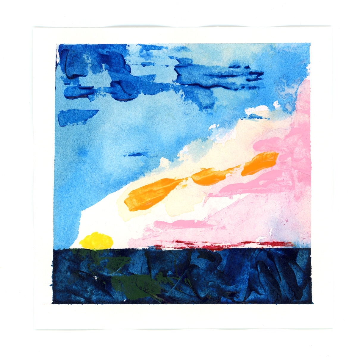 Hollands landschapje #21 | 15x15 cm | Acryl | €10