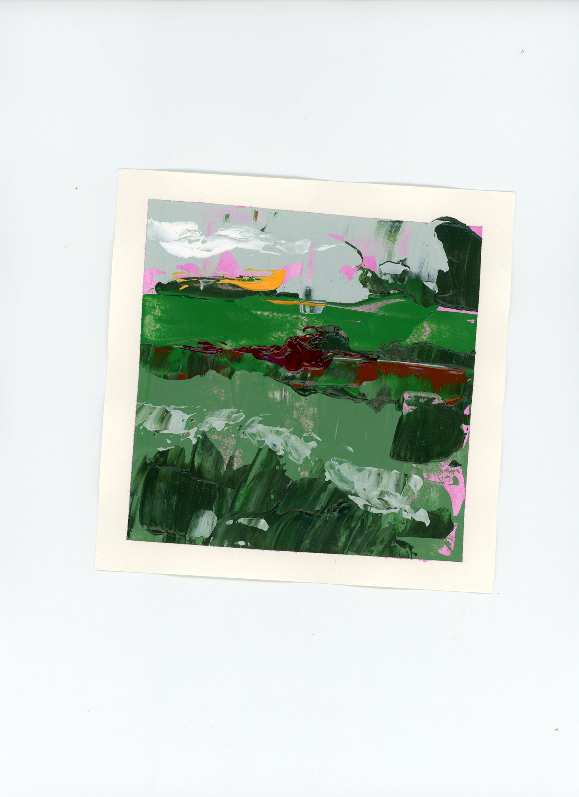 Hollands landschapjes laatste licht drenthe #2 | a5 | Acryl | €15 | ex verzend