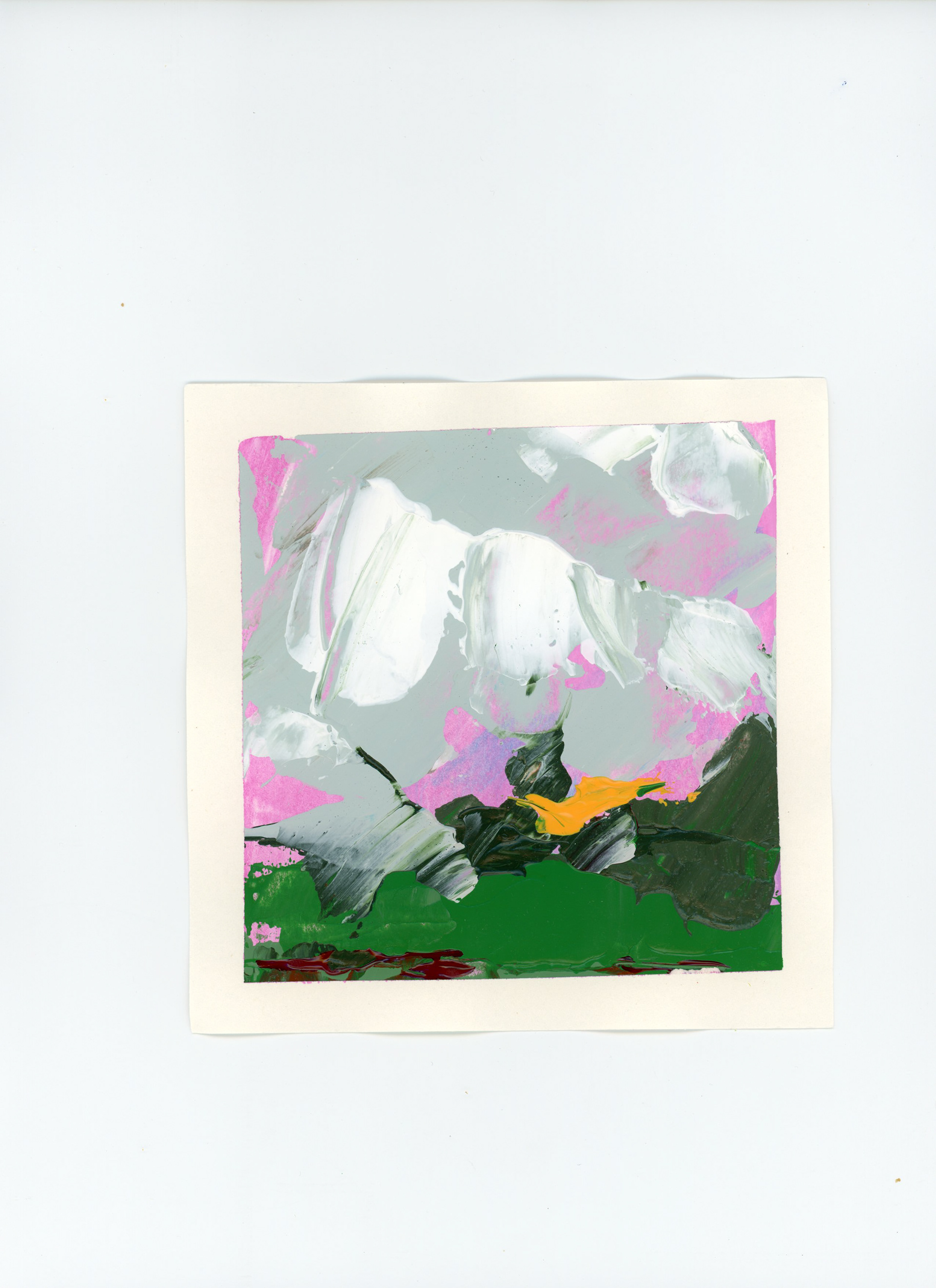 Hollands landschapjes laatste licht drenthe #5 | a5 | Acryl | €15 | ex verzend