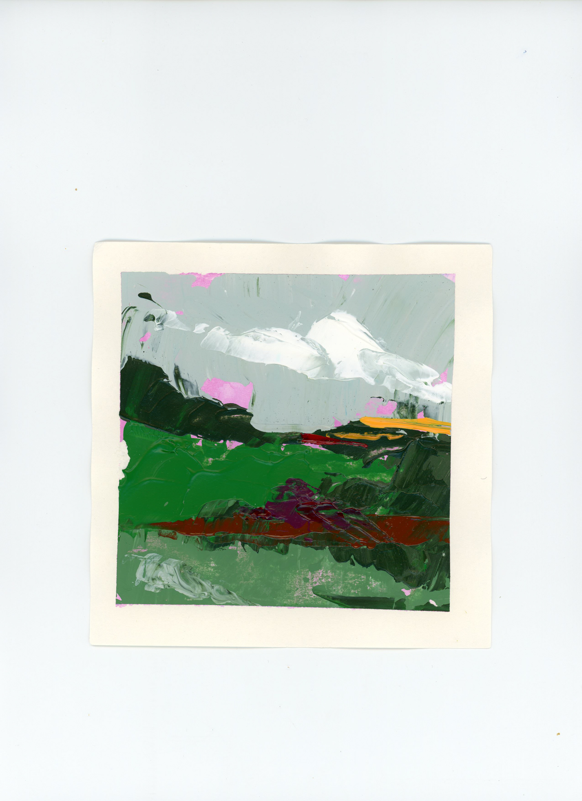 Hollands landschapjes laatste licht drenthe #4 | a5 | Acryl | €15 | ex verzend