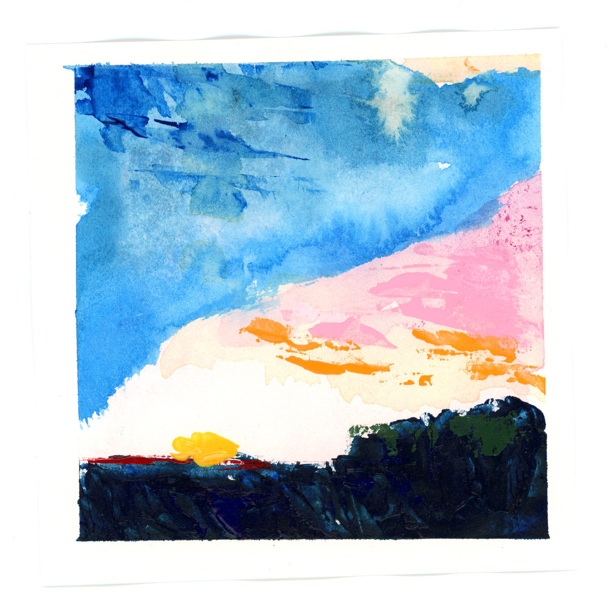 Hollands landschapje #19 | 15x15 cm | Acryl | €10
