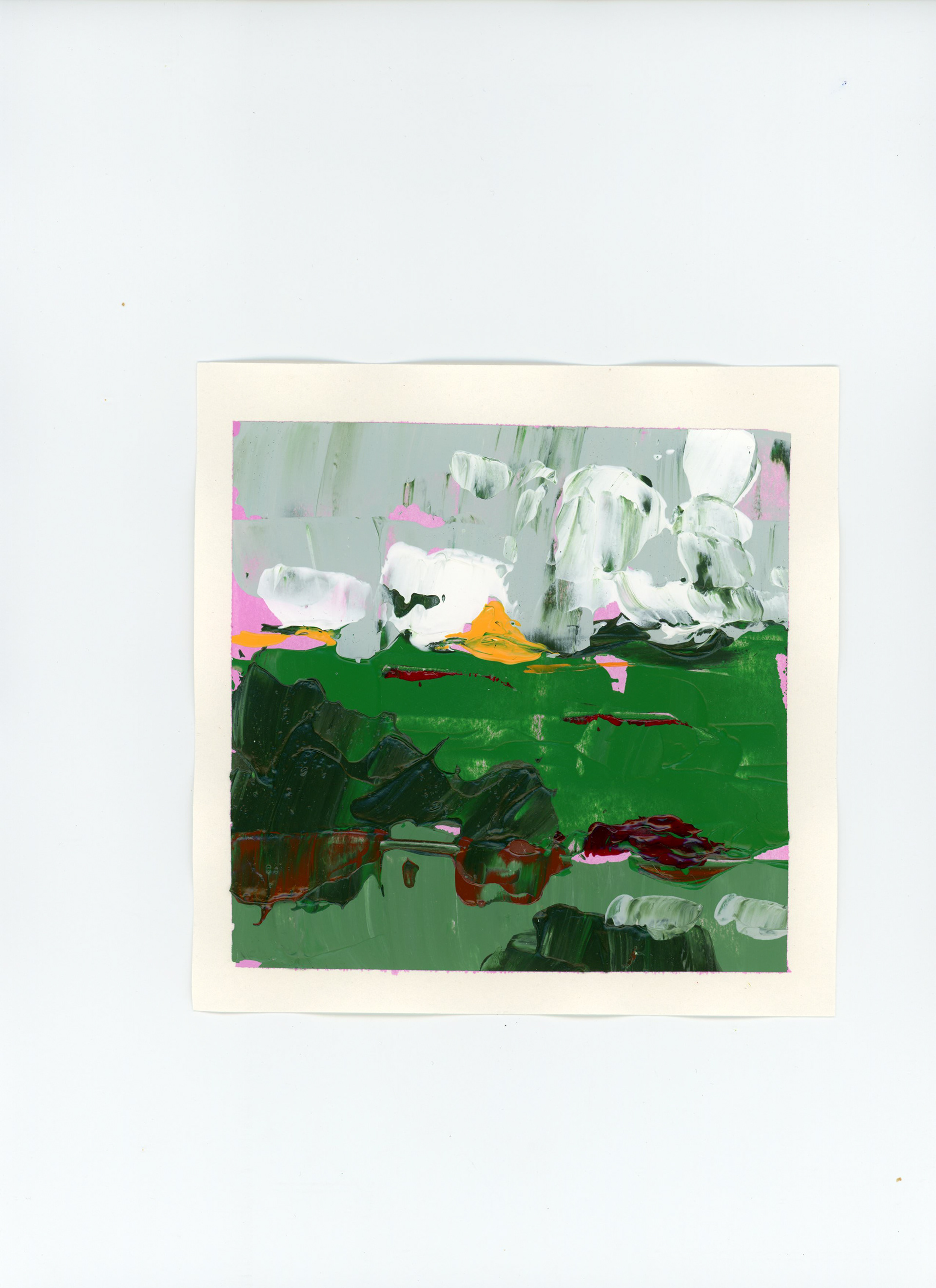 Hollands landschapjes laatste licht drenthe #3 | a5 | Acryl | €15 | ex verzend