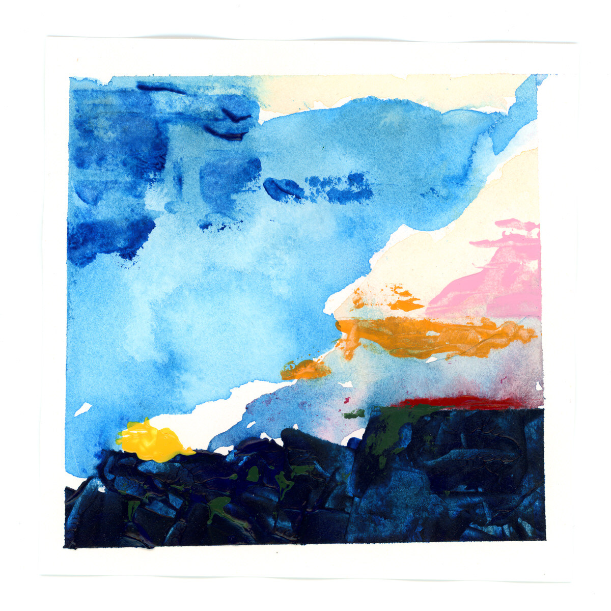 Hollands landschapje #22 | 15x15 cm | Acryl | €10