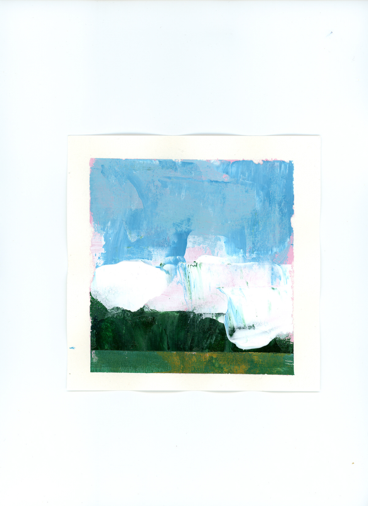 Hollands landschapje #2 | 15x15 cm | Acryl | €10