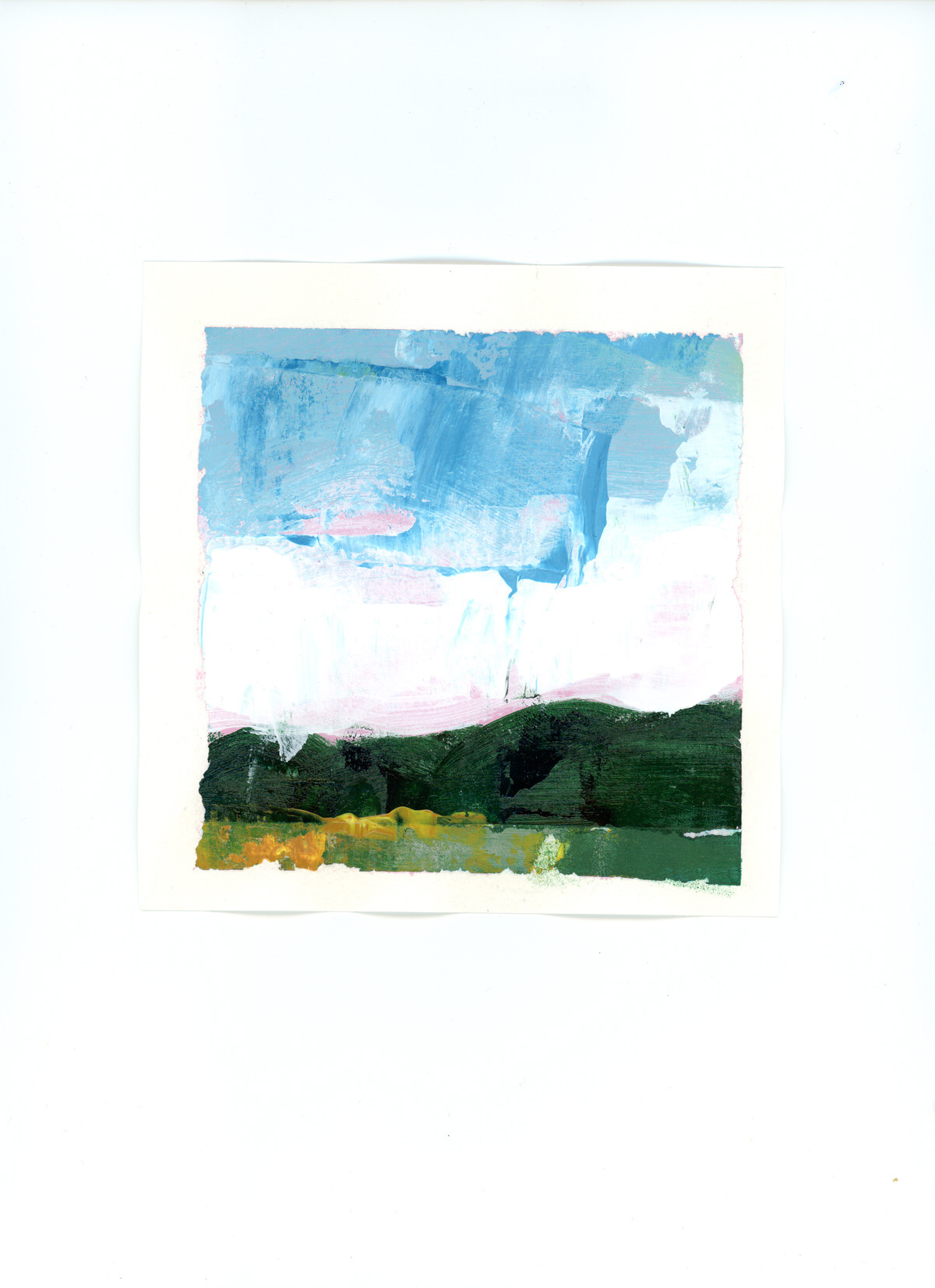 Hollands landschapje #8| 15x15 cm | Acryl | €10