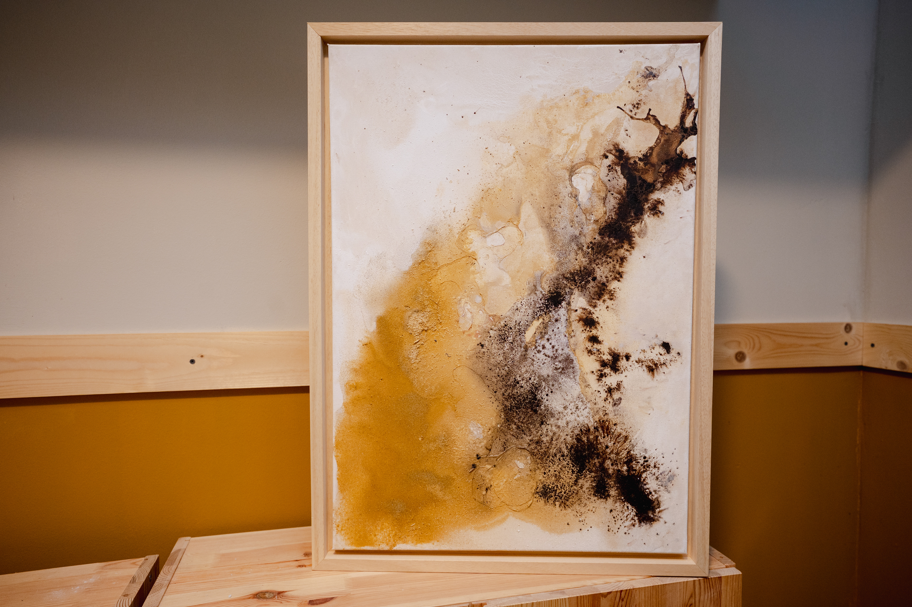 Steve’s strand | 50 x 70 cm |Incl. lijst	| € 410,-