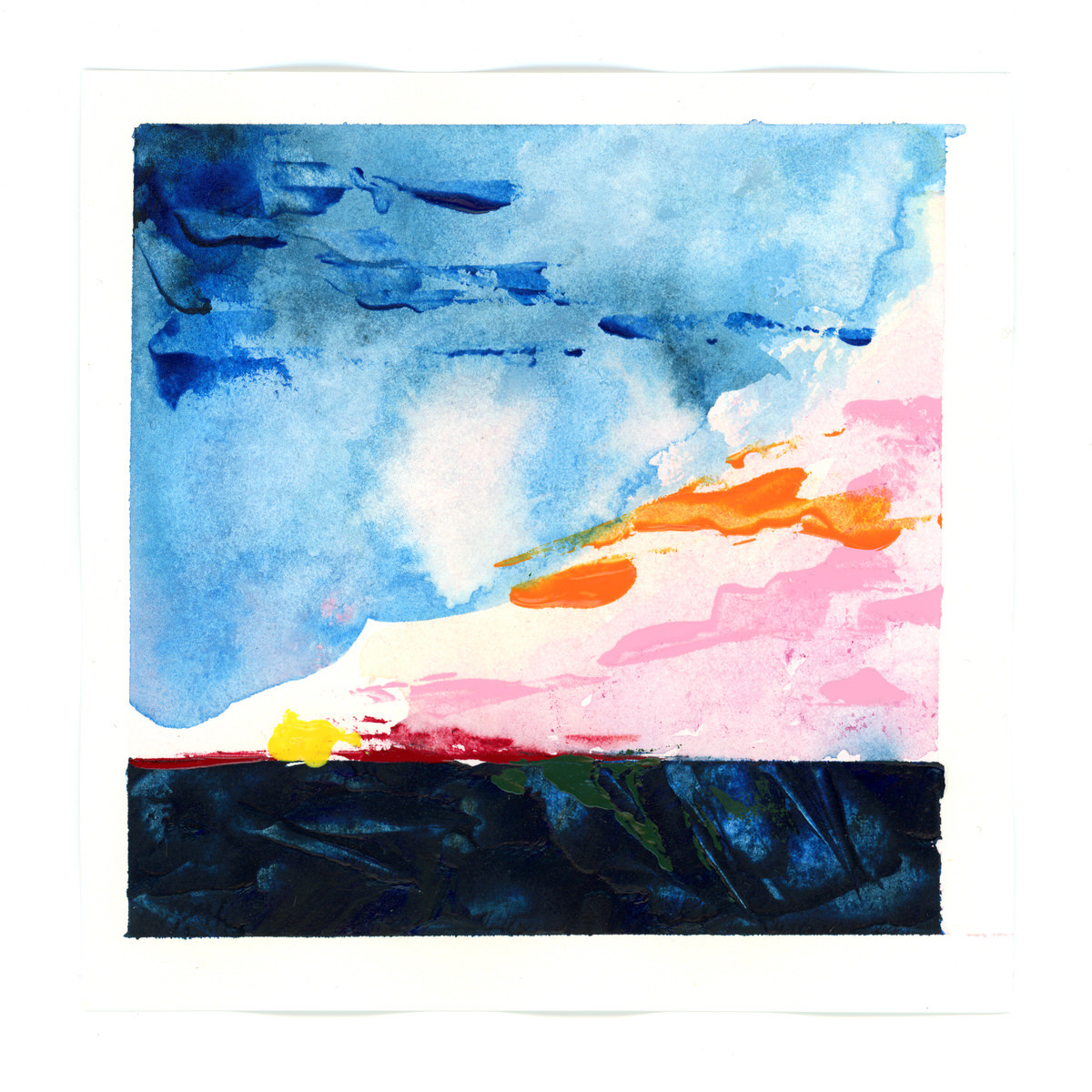 Hollands landschapje #15 | 15x15 cm | Acryl | €10