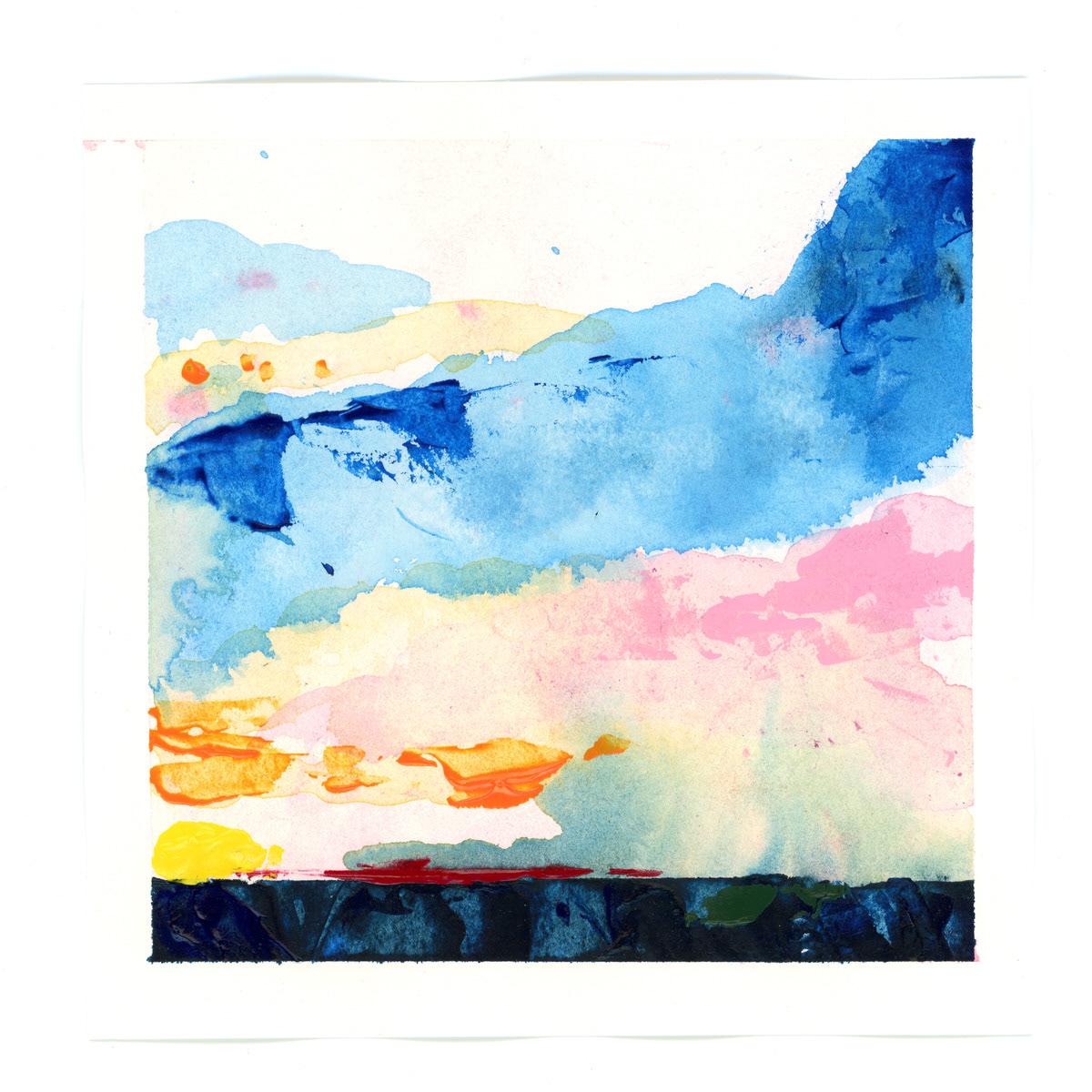 Hollands landschapje #16 | 15x15 cm | Acryl | €10