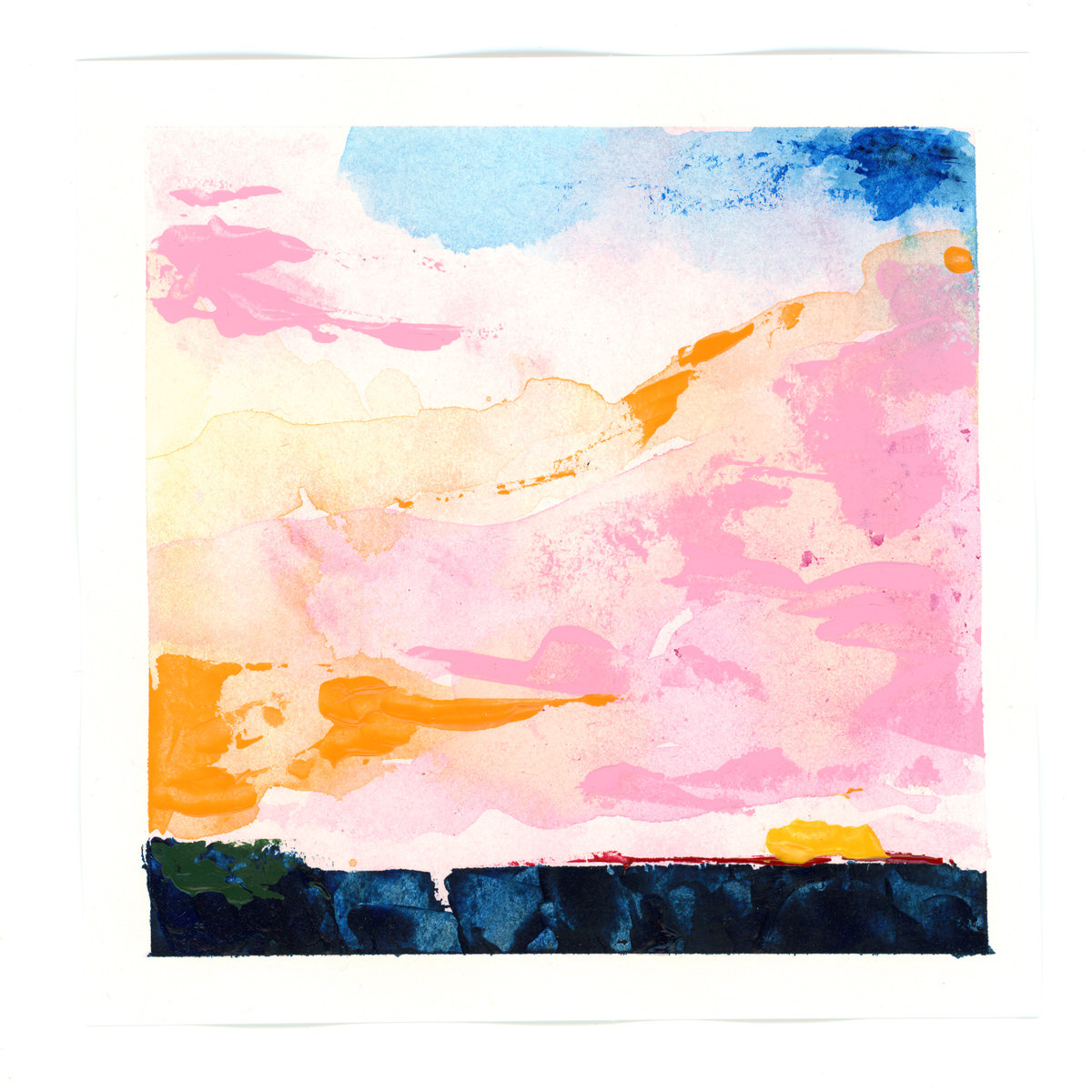 Hollands landschapje #17 | 15x15 cm | Acryl | €10
