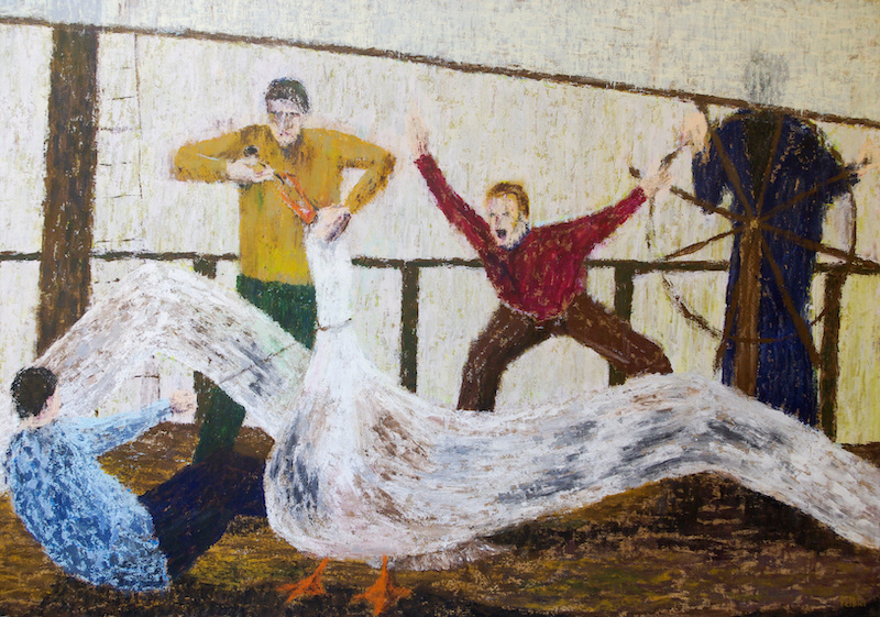 The albatross, 2022, acrylic on canvas, cm 150 × 200