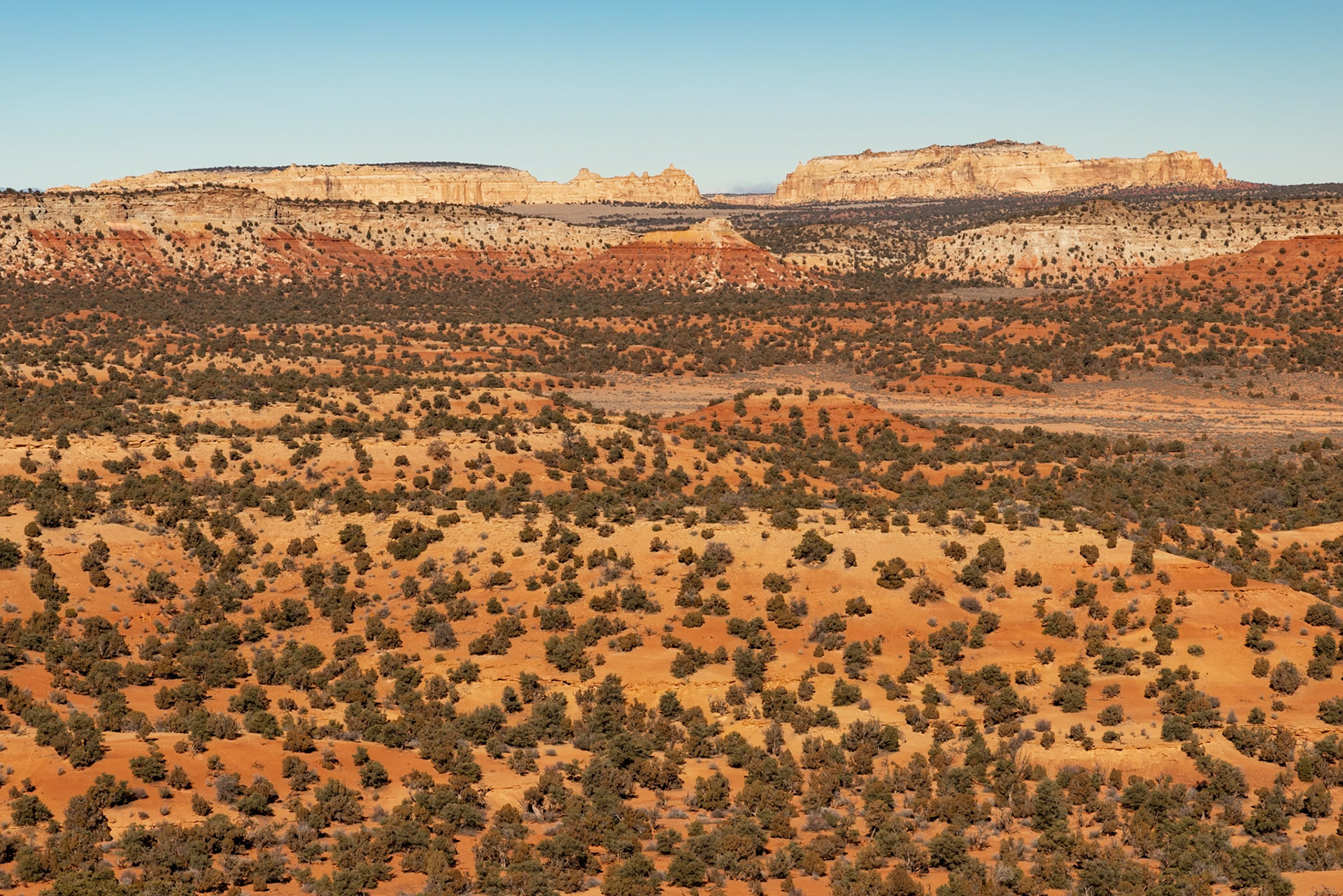 Looking north from just below Block Mountain in the San Rafael Swell.