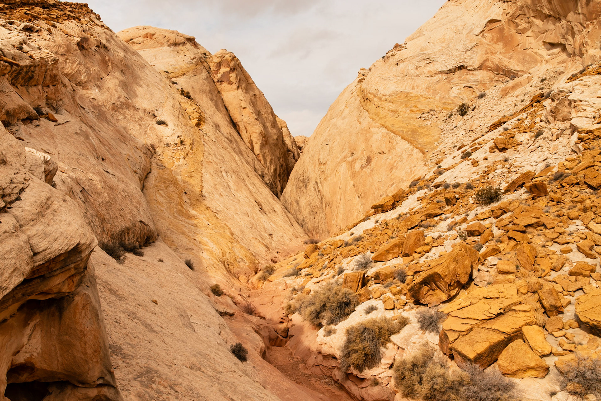 A view of just outside the Ding slot canyon.