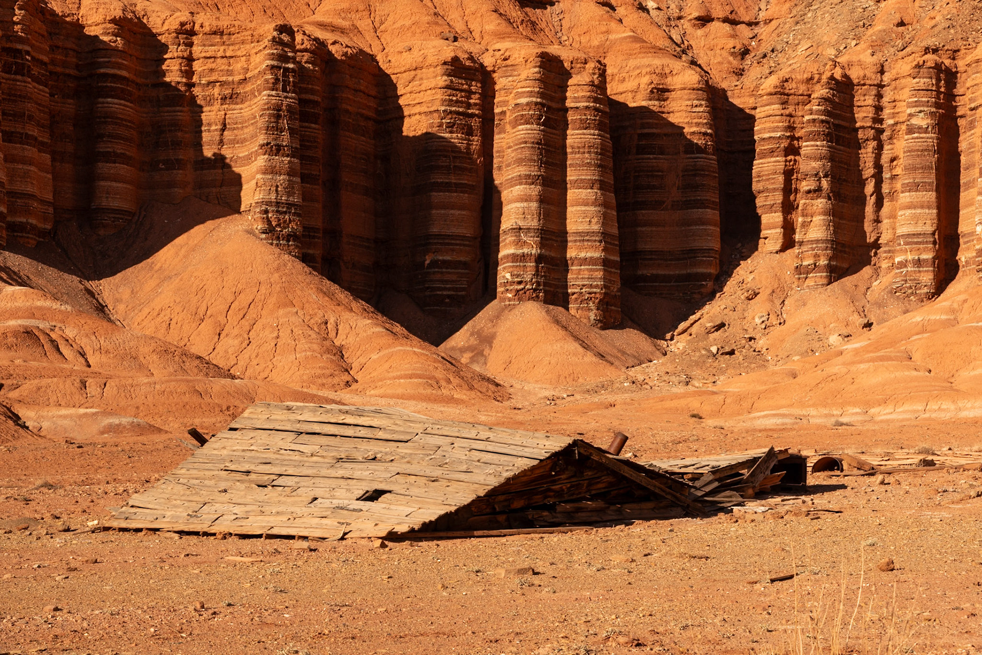 These cliffs were some of the most amazing examples of sedimentation I've seen.
