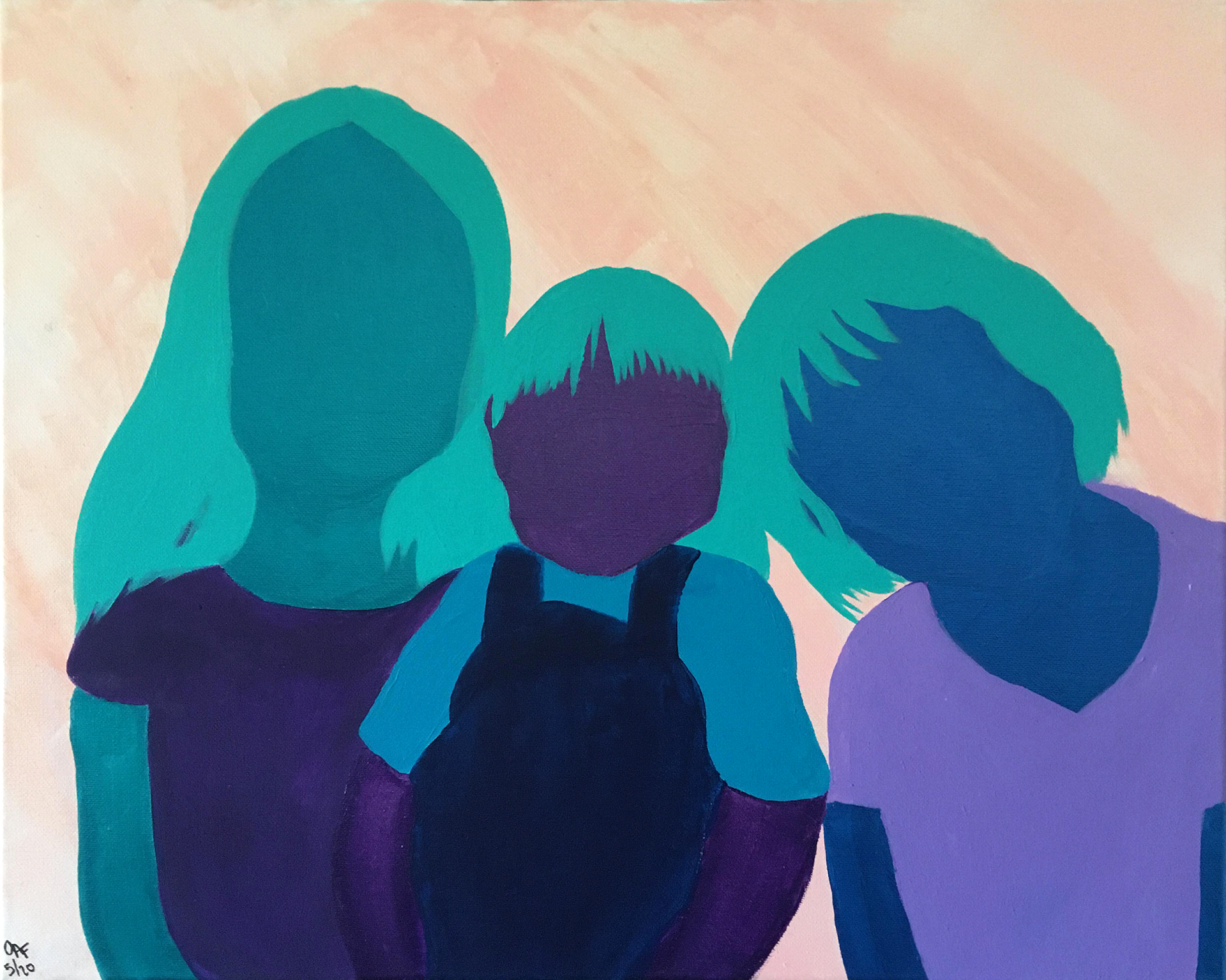 sista sista ; 18x24" acrylic paint on canvas (2020)
