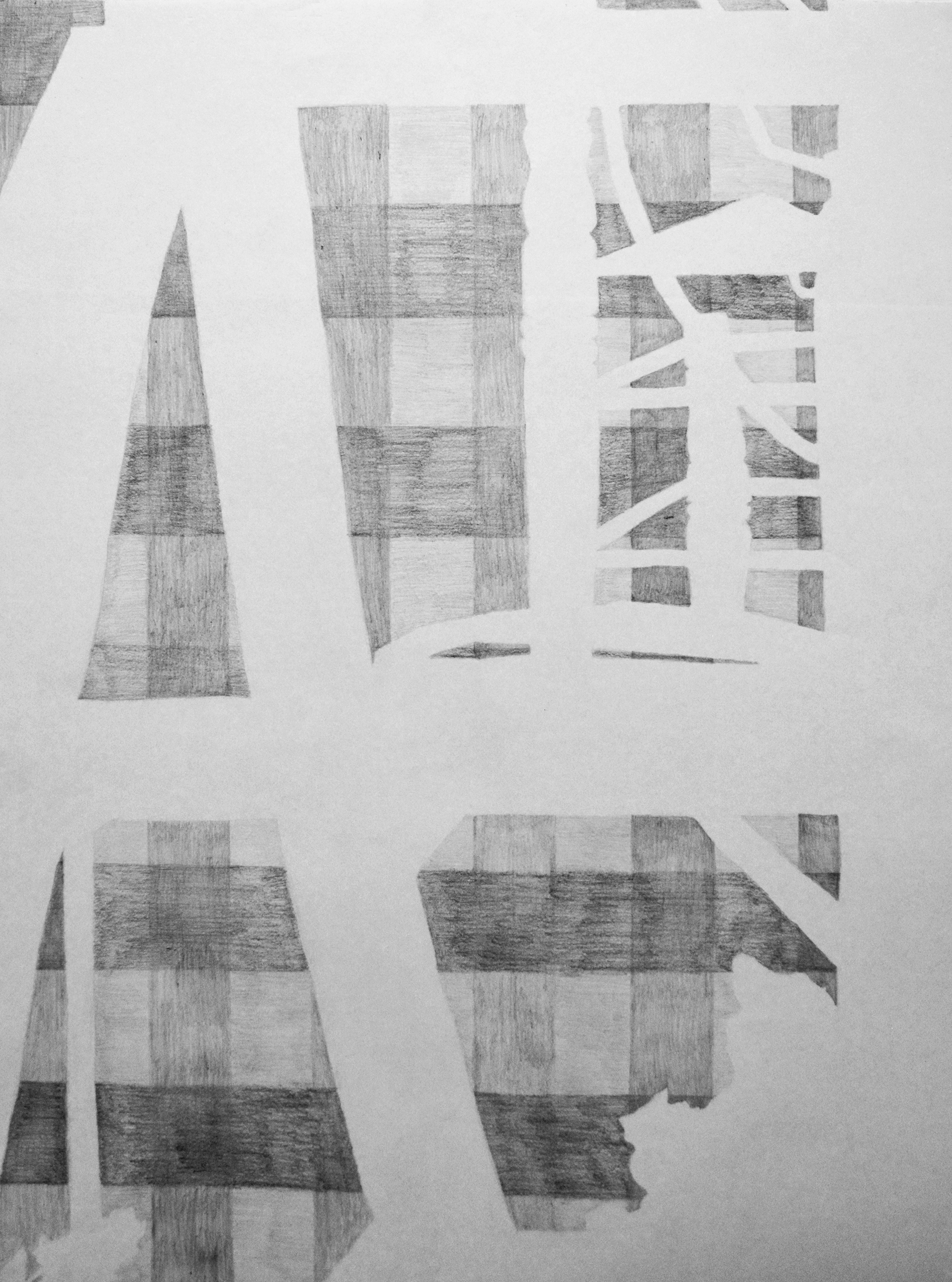 Plaid-er ; 18x24" graphite on strathmore drawing paper (2018)