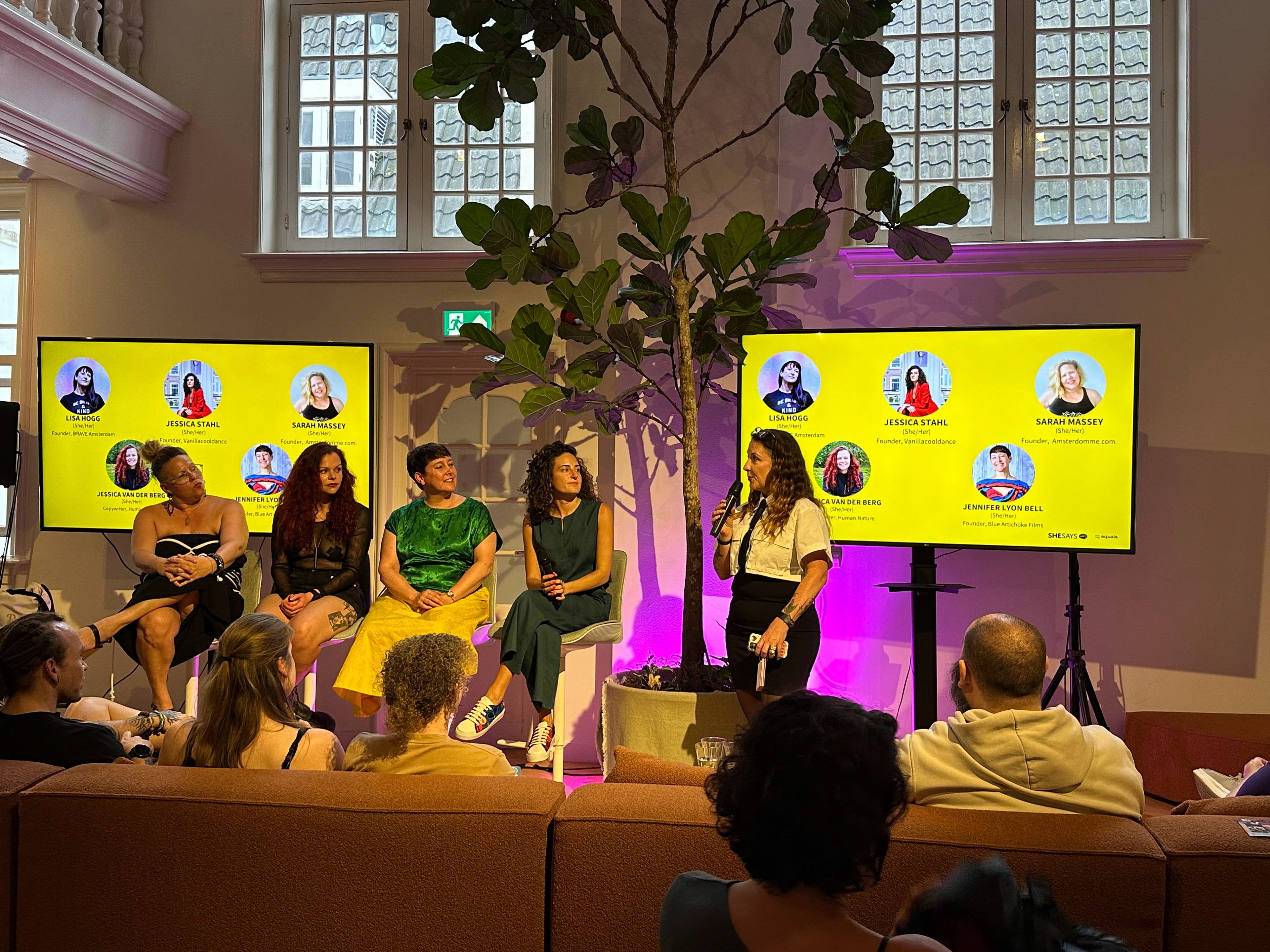 Panellists: Sarah Massey, Jessica van der Berg, Jennifer Lyon Bell and Jessica Stahl | Panel host: Lisa Hogg