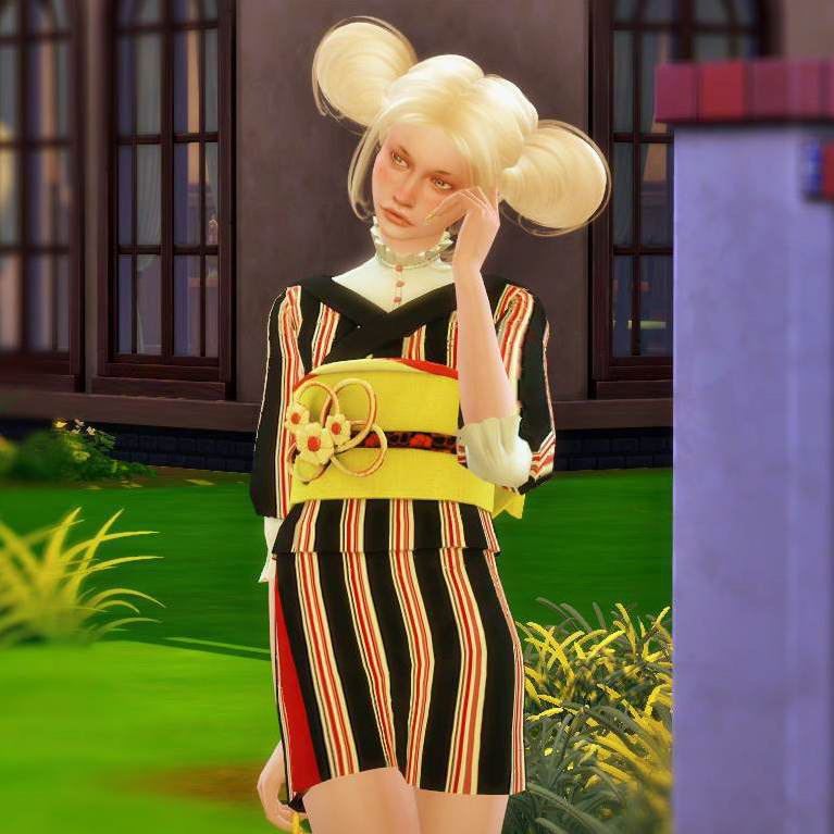 着物ミニワンピース